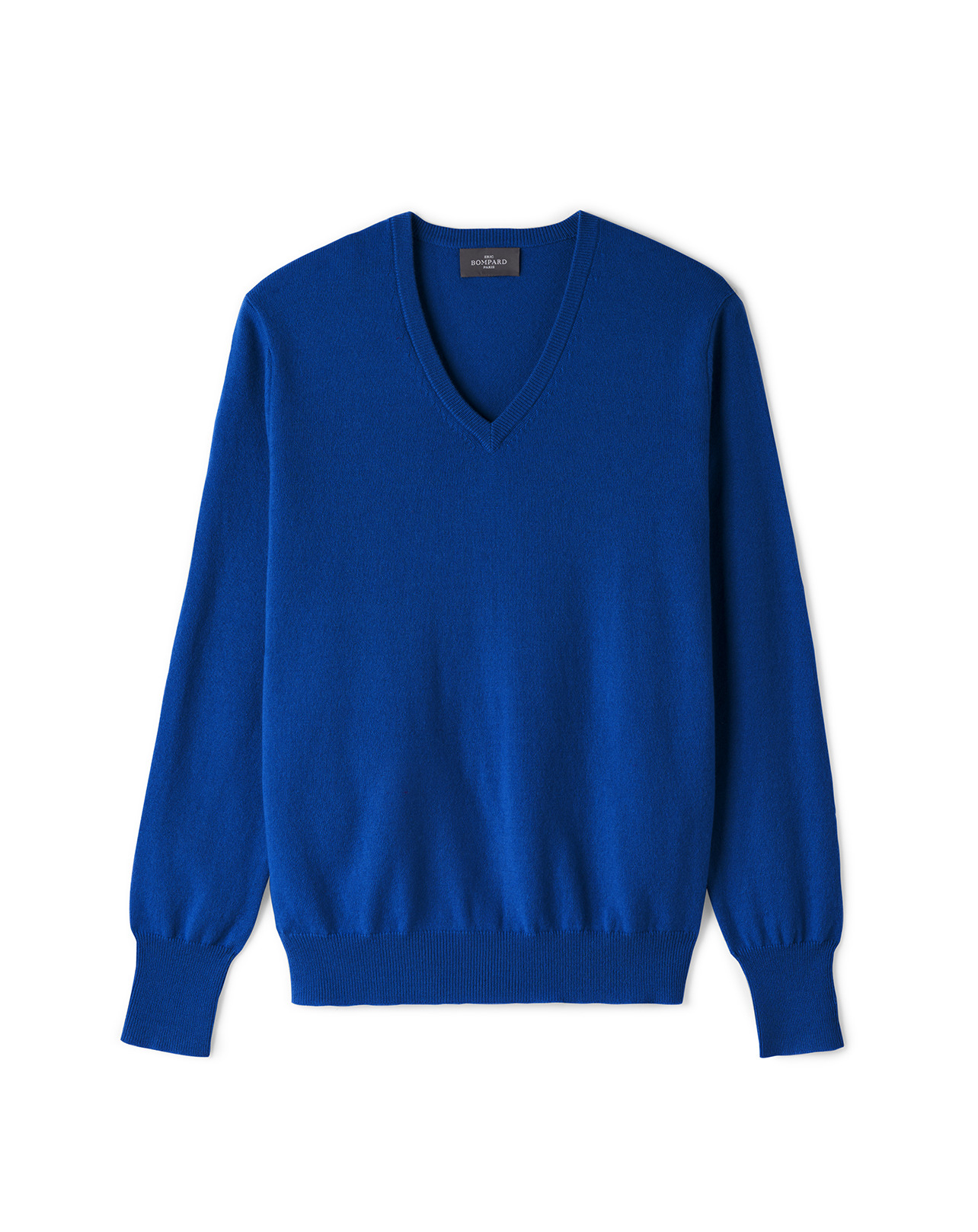Pull col V classique - Homme - BLEU APNEE