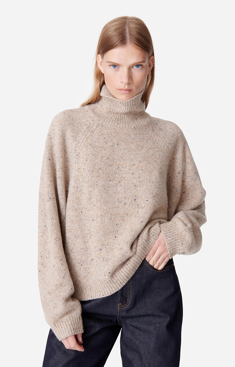 Pull Dotty En Laine Mérinos Mélangée
