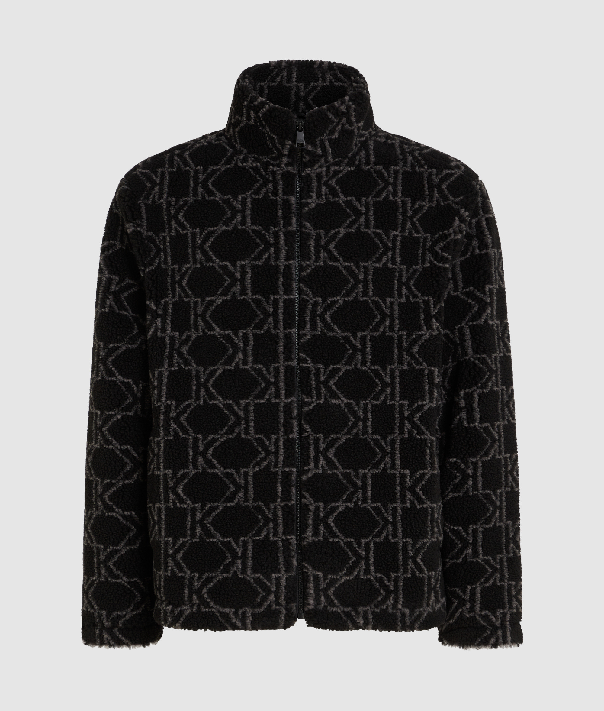 MONO JACQUARD FLEECE JACKET