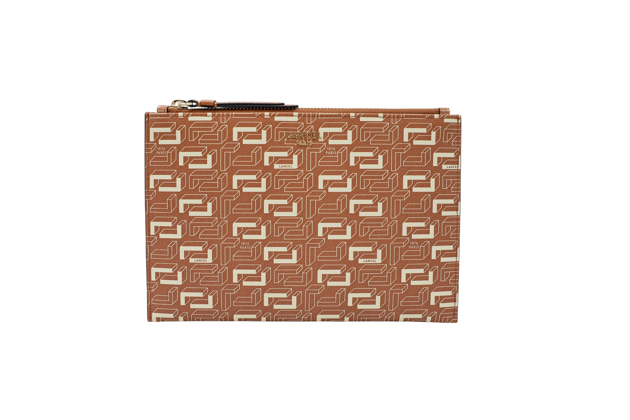 Lettrine De Lancel - Pochette Zippe S  - Camel