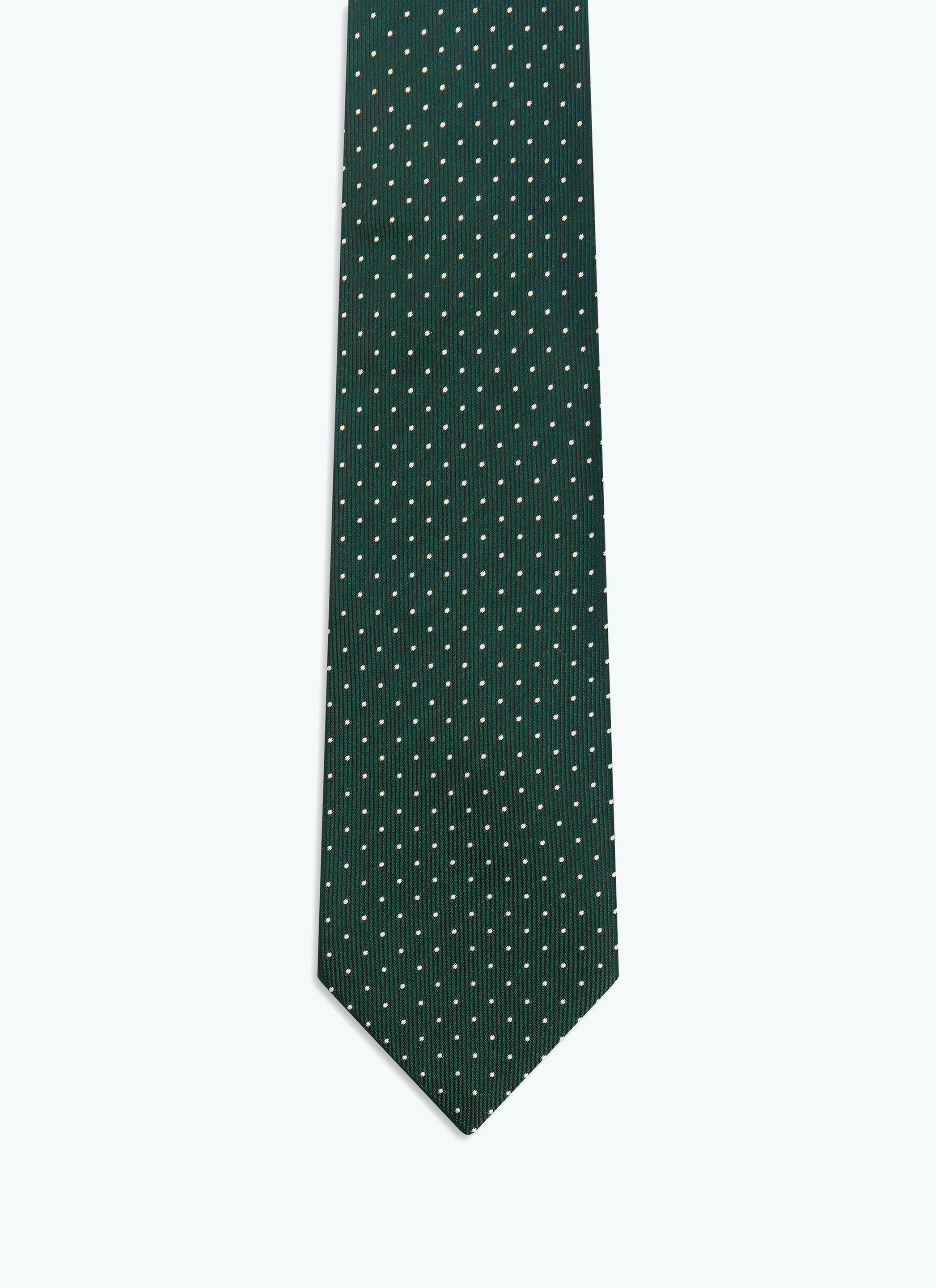 Cravate en satin de soie à pois