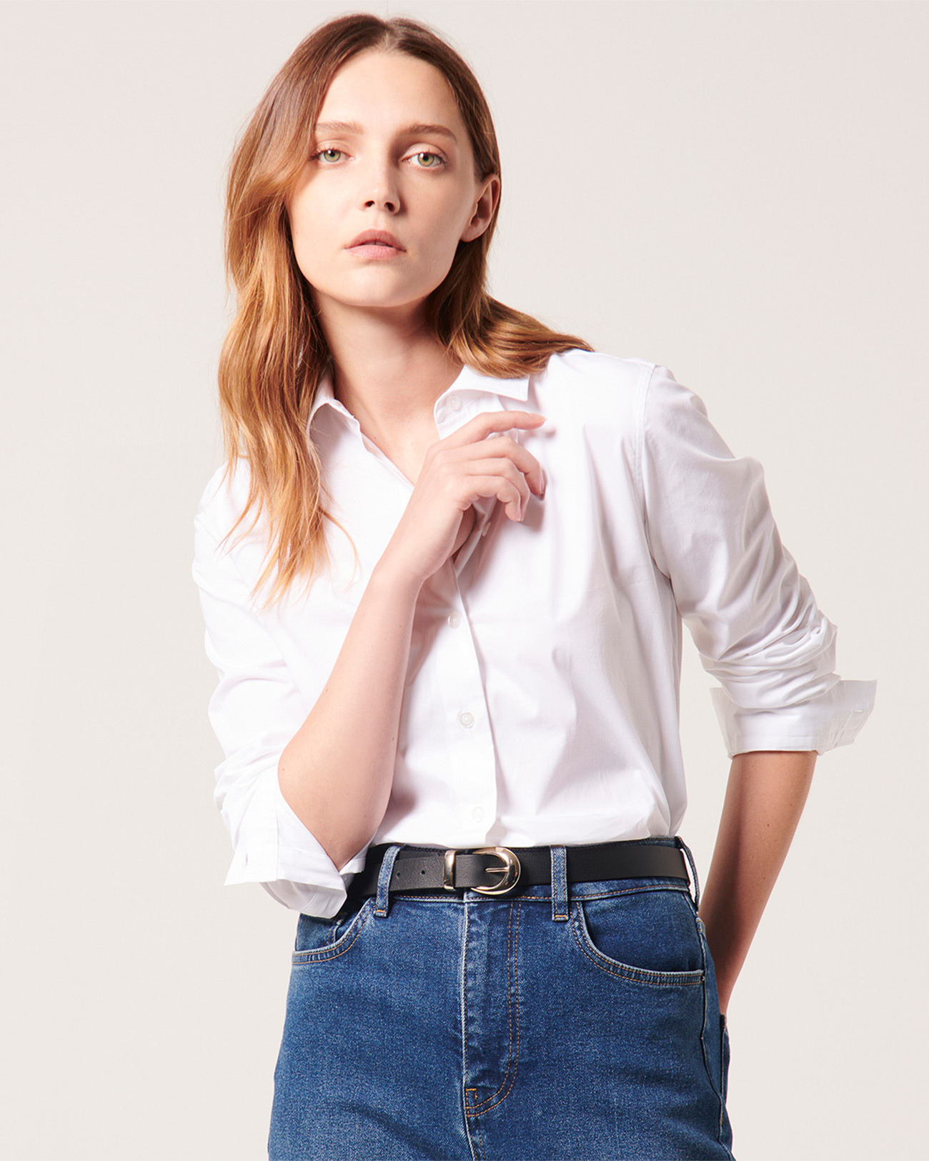 Chemise Carine Blanc en Coton