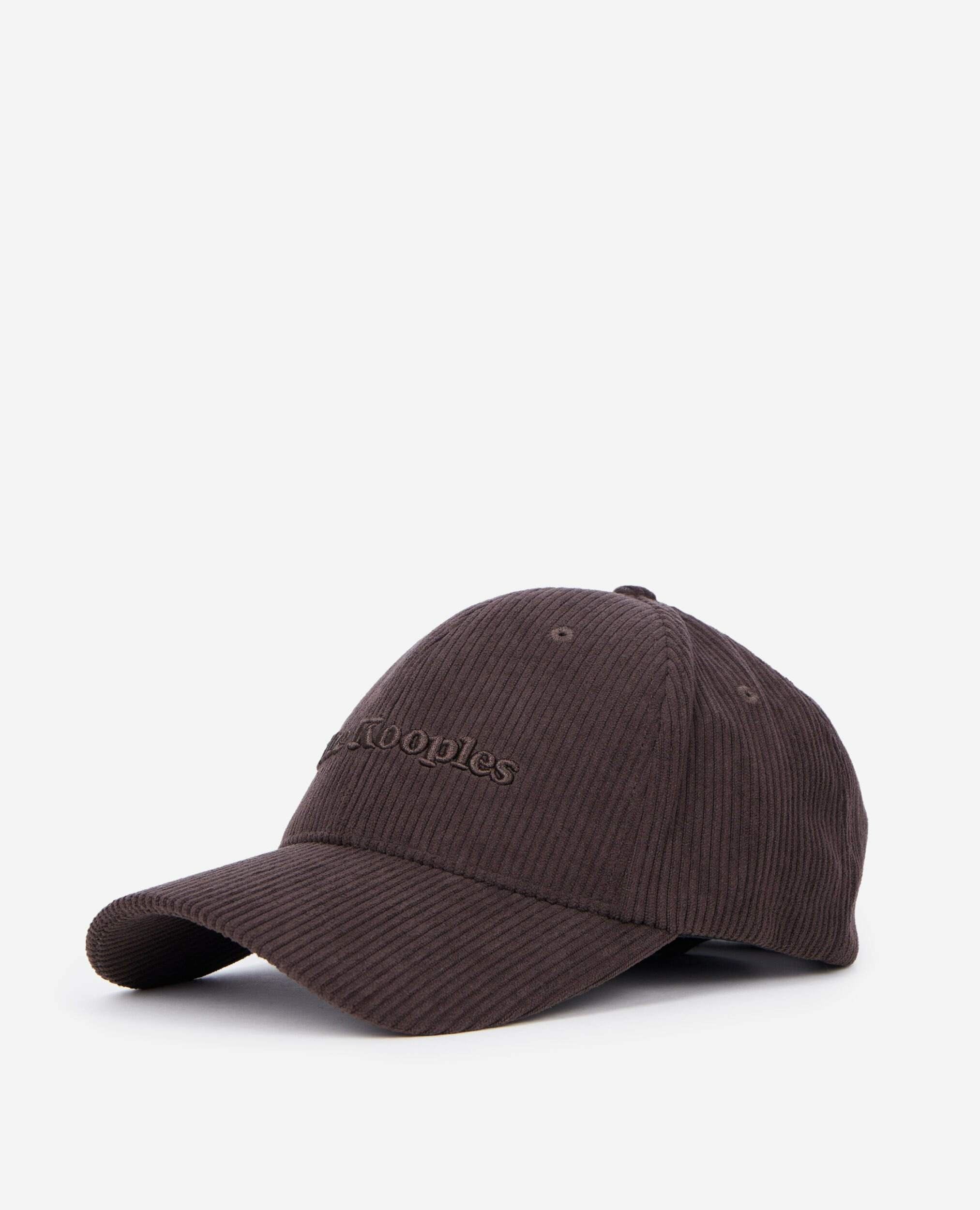 Casquette En Velours Côtelé Marron
