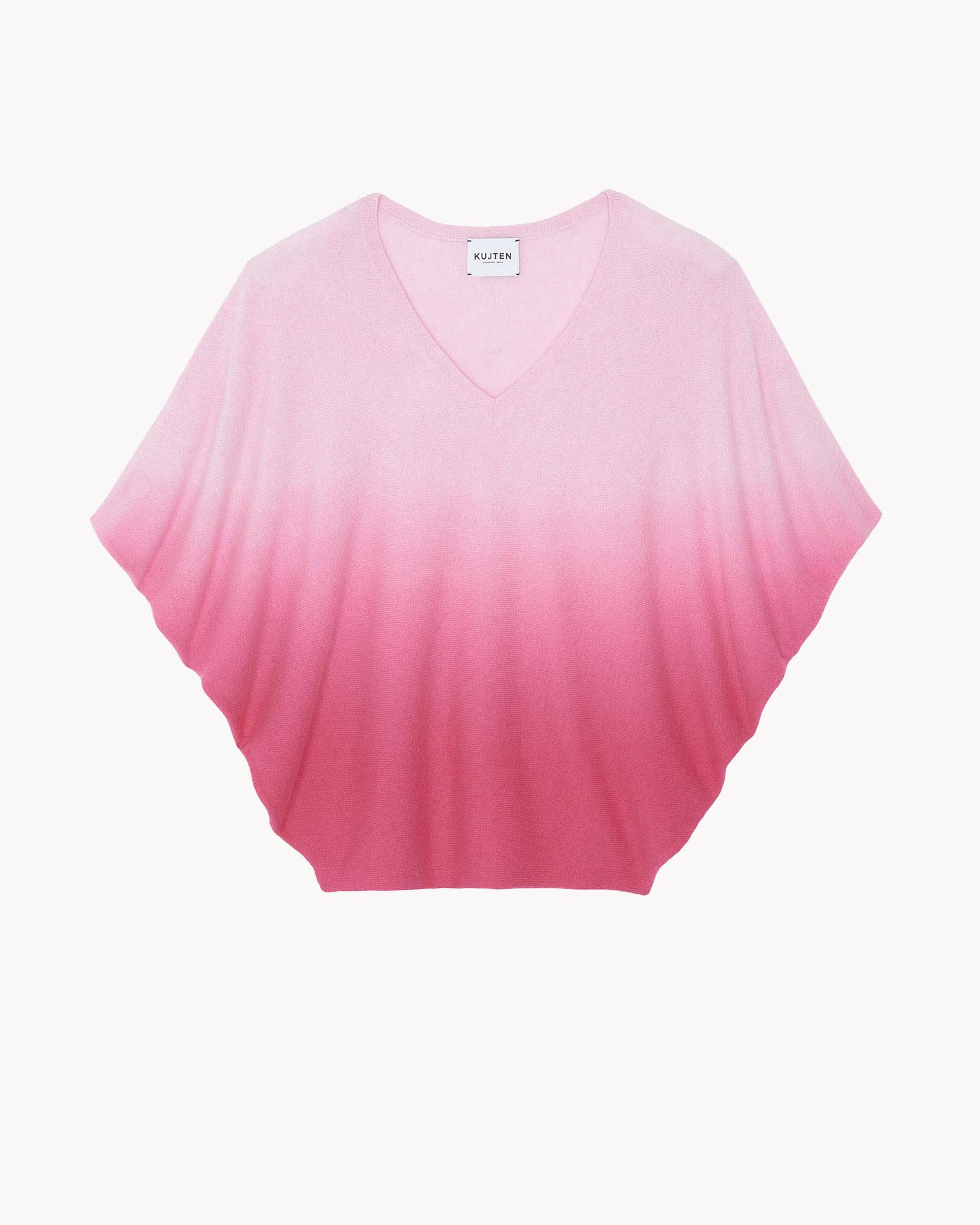 Top Wabibi Top Sans Manche Col V Cachemire Oversize, 2 fils