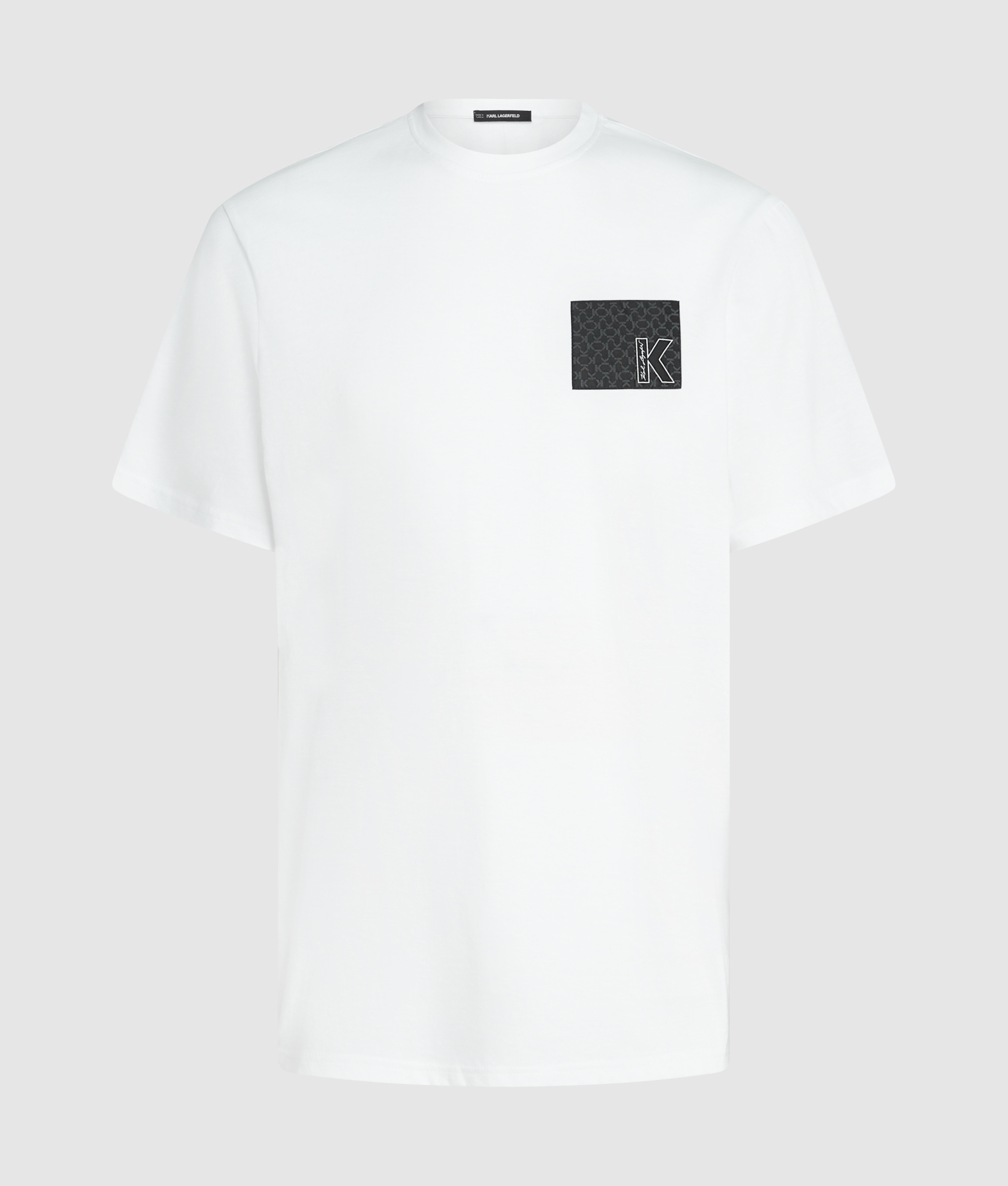 K LOGO WOVEN LABEL T-SHIRT