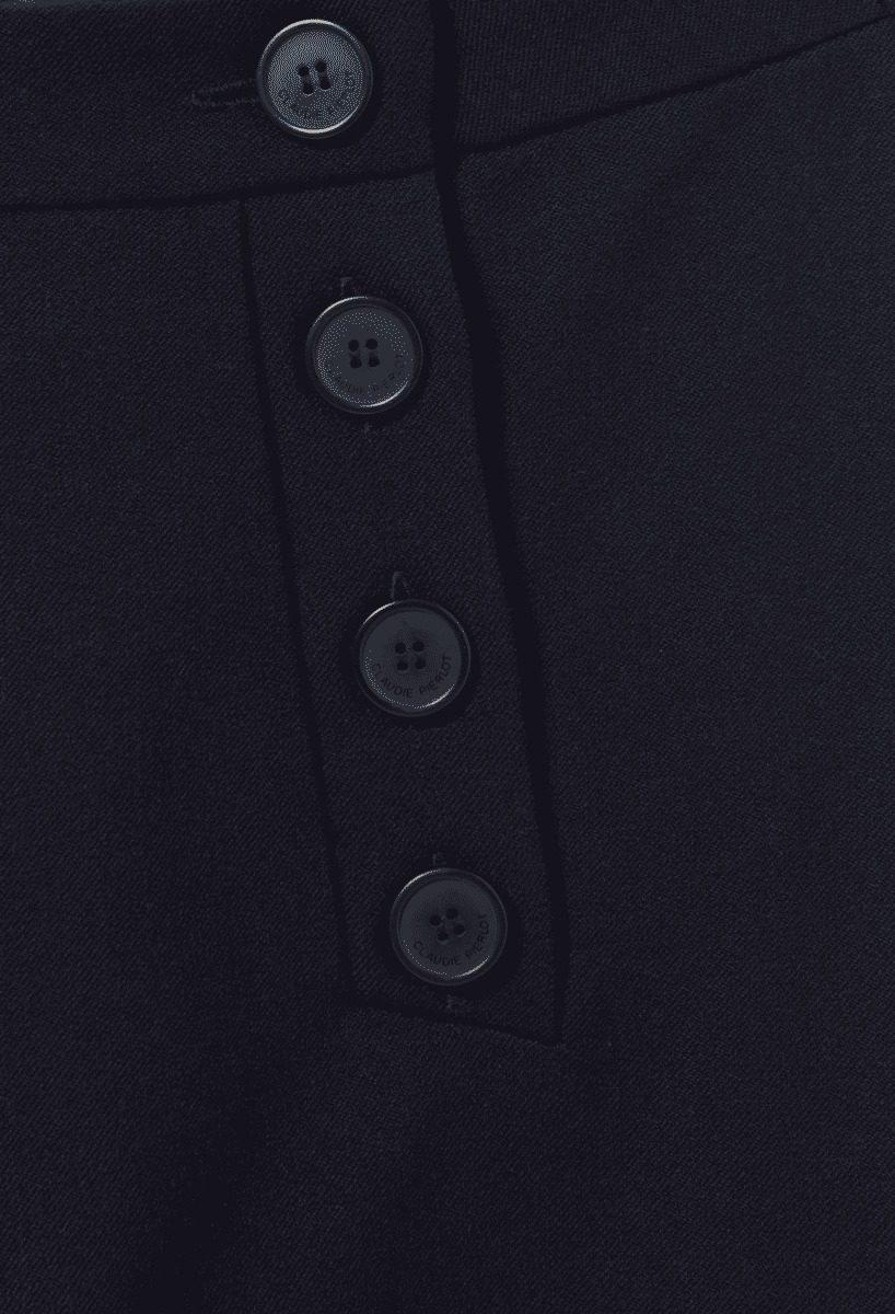 Pantalon droit à pont
