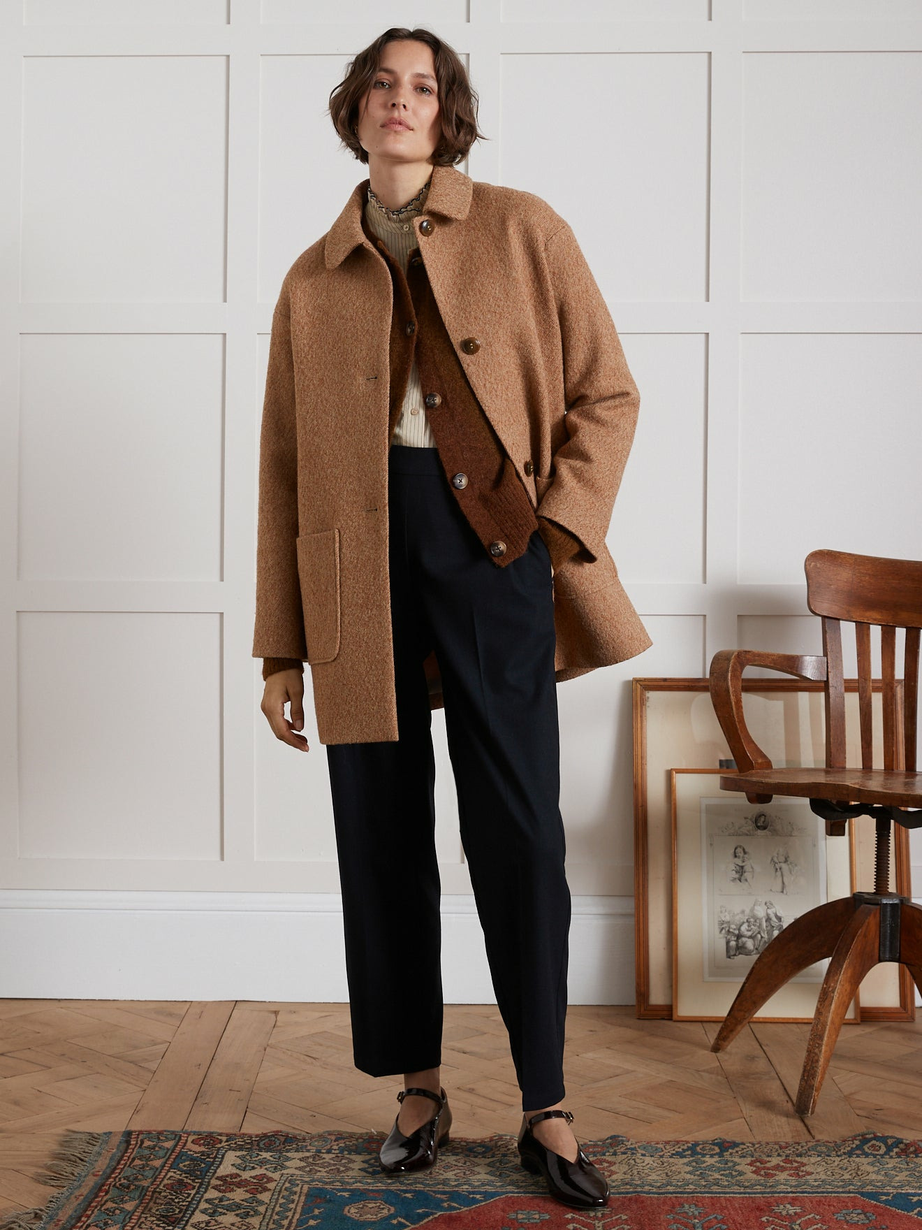 MANTEAU OEUF ABRICOT