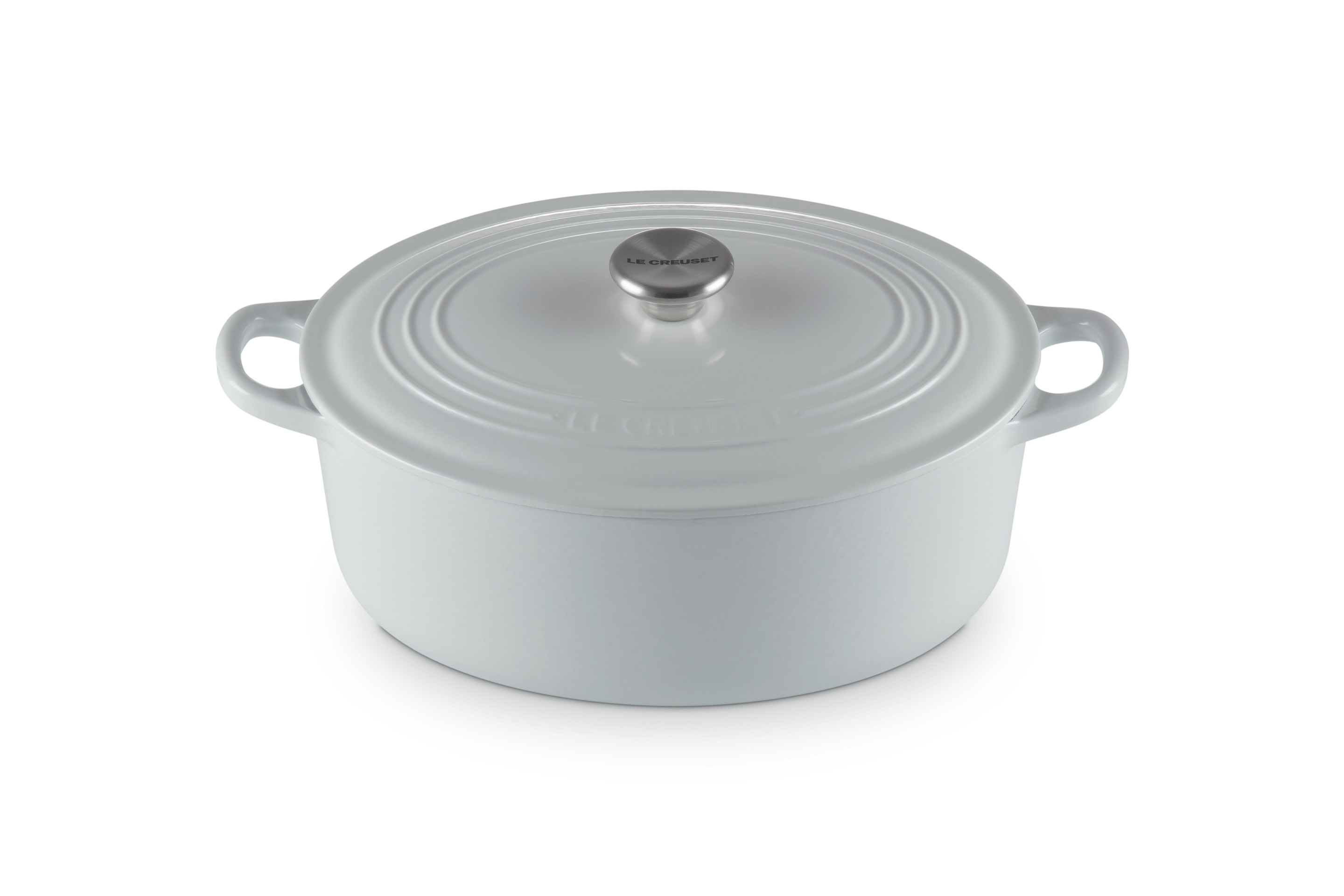 Cocotte ovale 29cm en fonte émaillée vapeur
