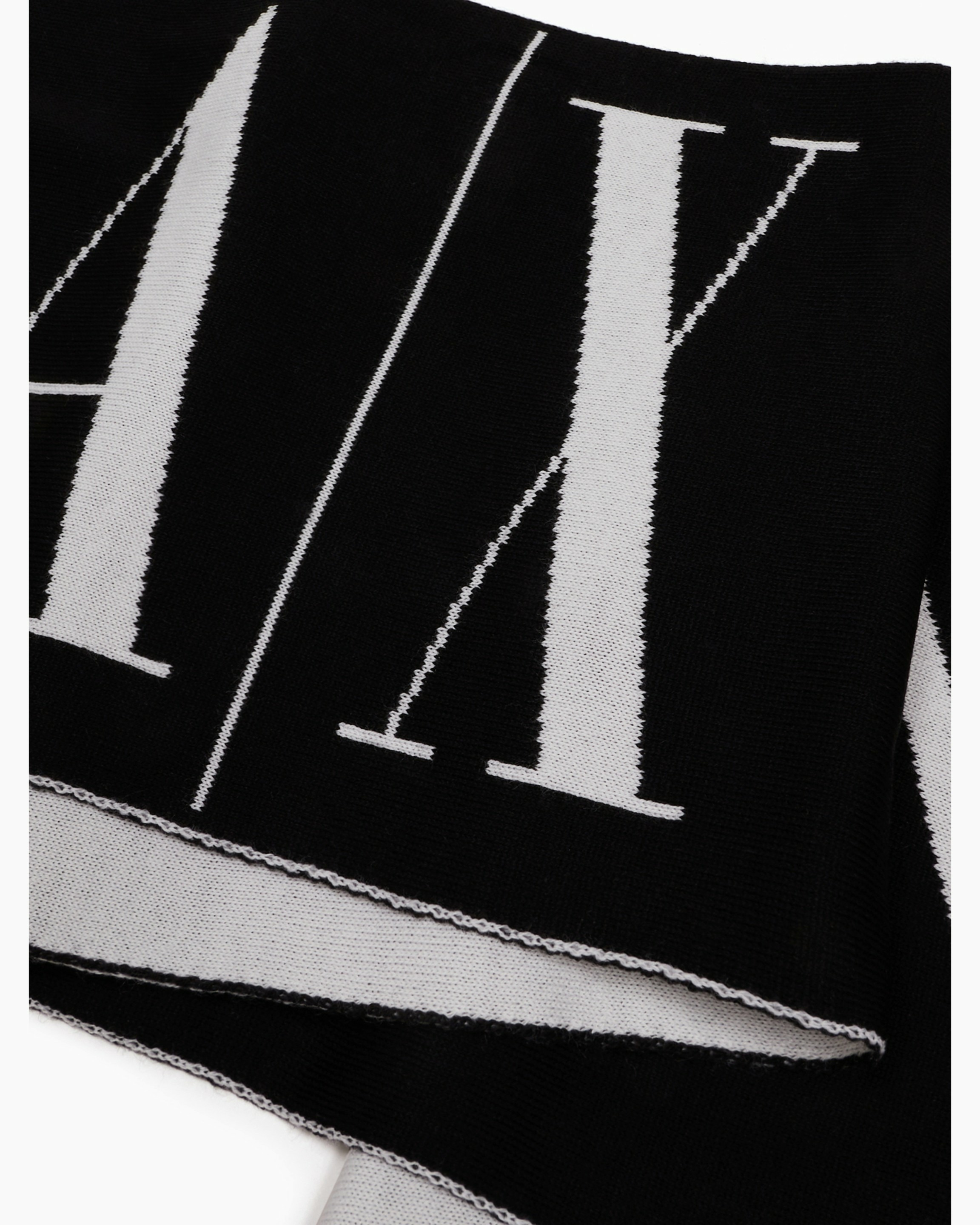 Écharpe femme - noir/blanc