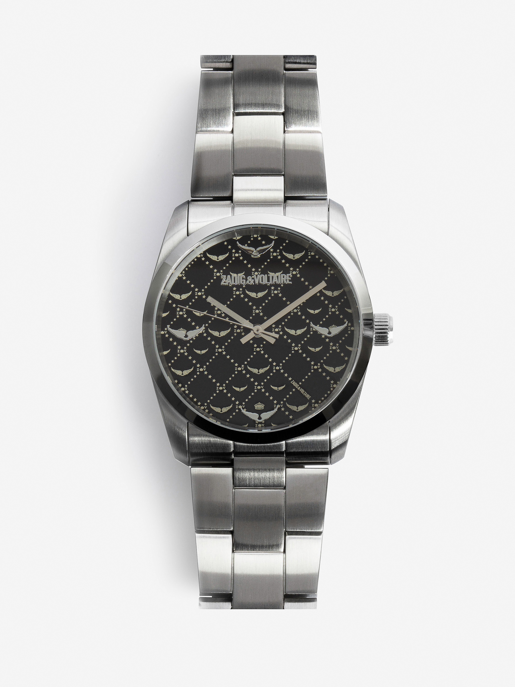 ZADIG MONOGRAM WATCH 36 BLACK