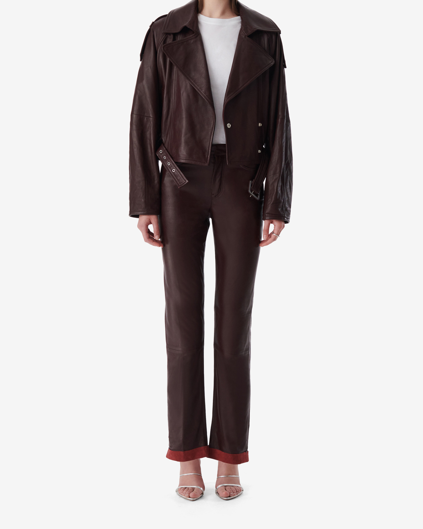 Veste Trench En Cuir Yuria