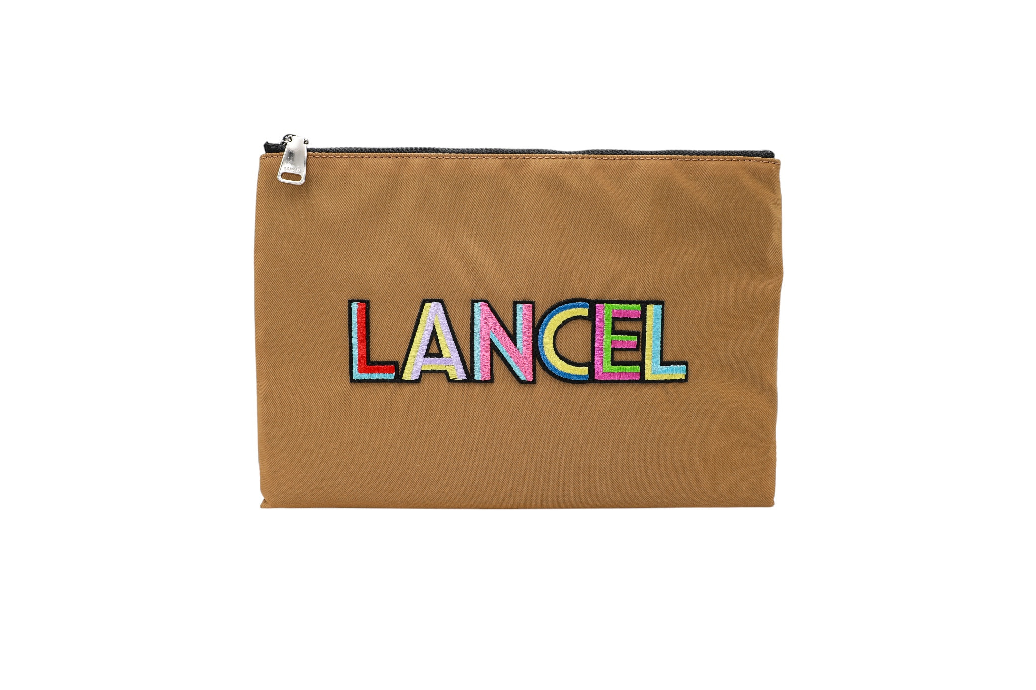 LOU - POCHETTE ZIPPE - Biscuit
