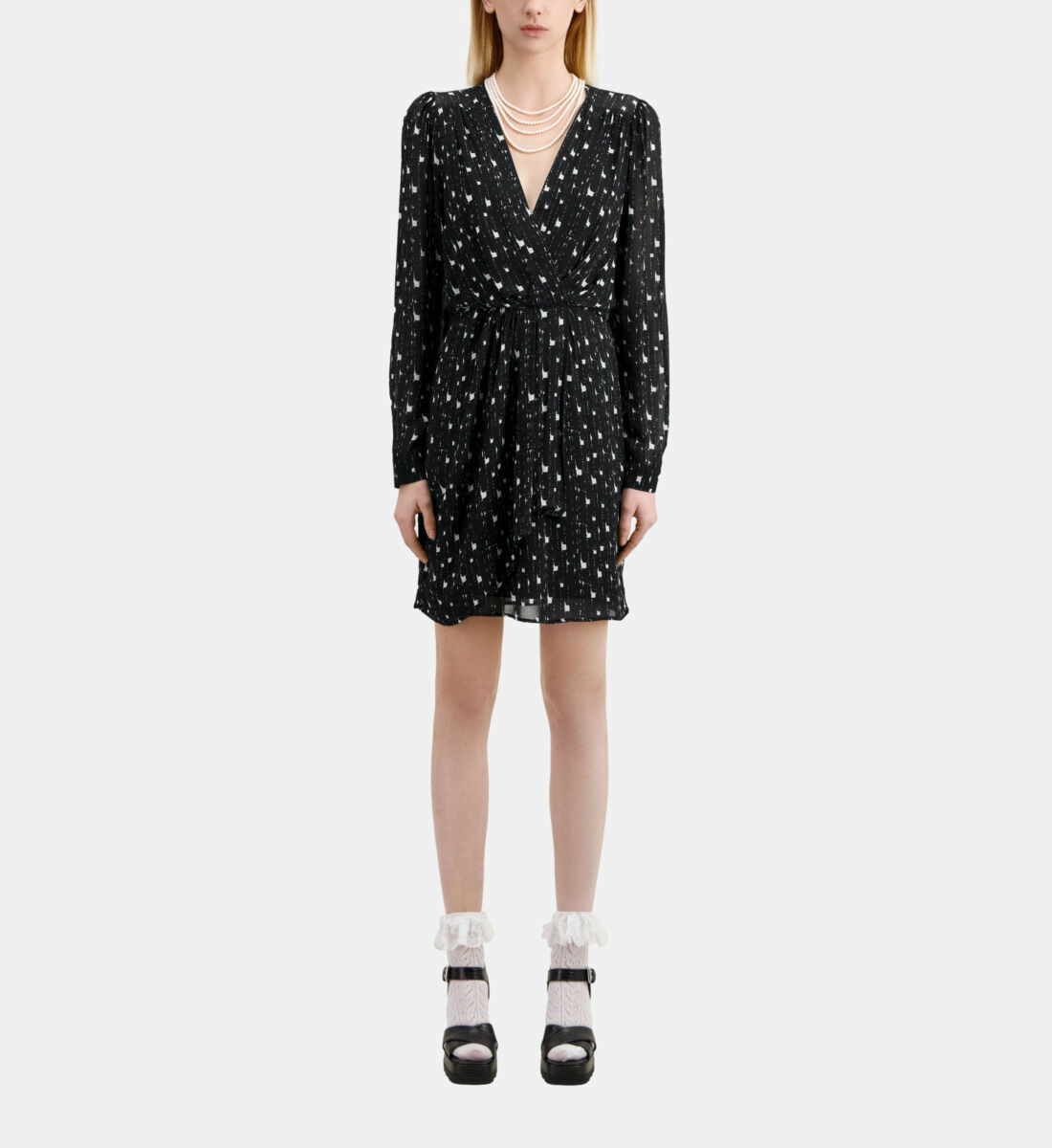 Robe Courte A Manches Longues Femme