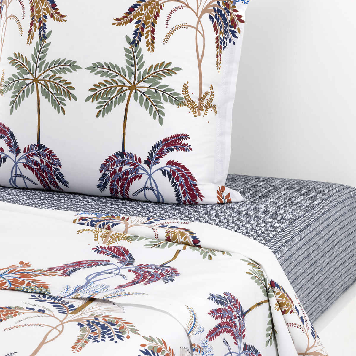 Olivier Desforges - Drap plat en percale de coton multicouleurs, Ispahan