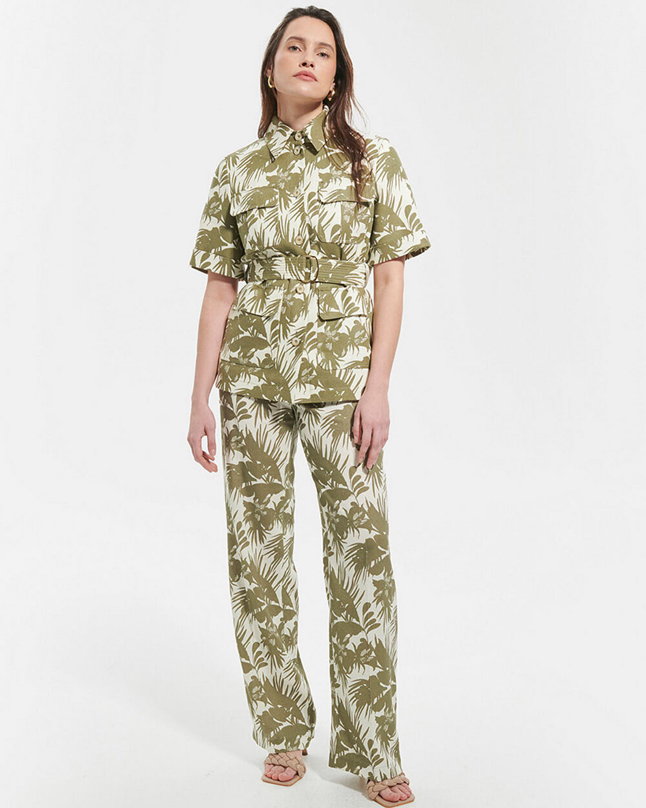 Pantalon Pampelonne Imprimé en lin