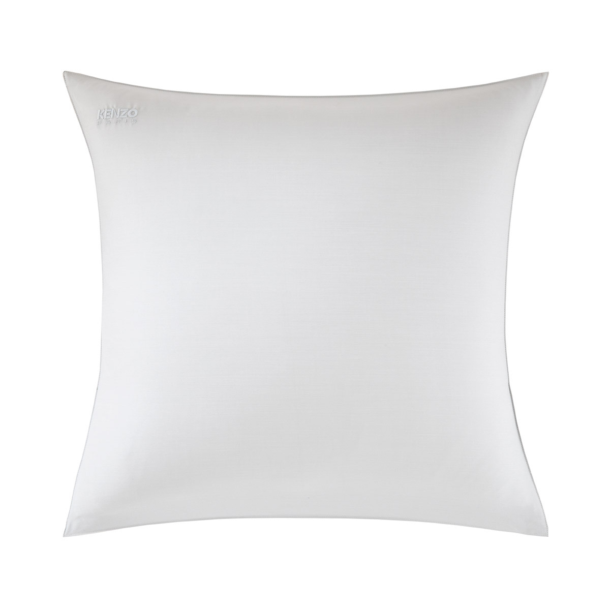 Kenzo - Taie d'oreiller en satin gris, Kz Iconic