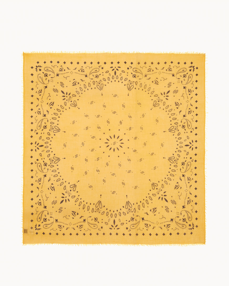 Très Grand Bandana EFFY Très grand bandana en voile de cachemire, 2 fils