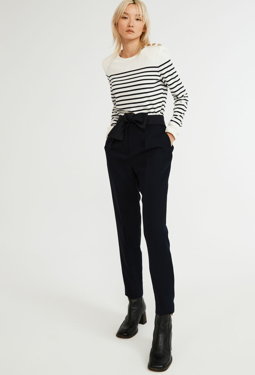 Pantalon tailleur carotte