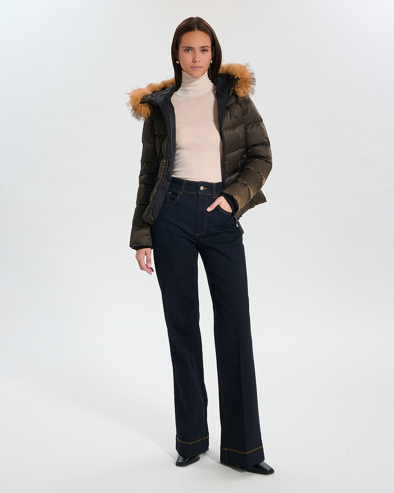 Doudoune Dalyf Kaki en Polyester