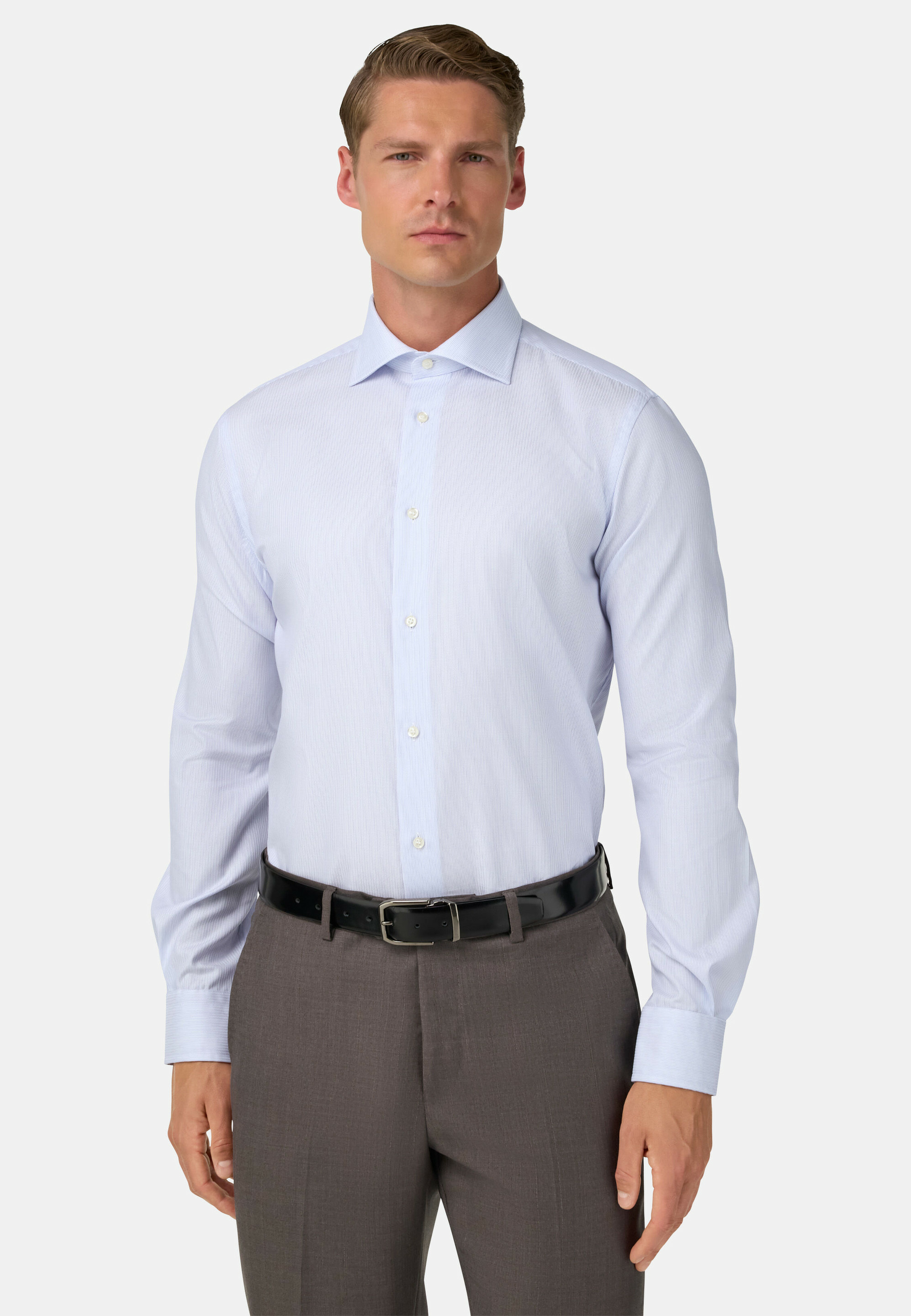 Chemise à Rayures en Coton Regular Fit