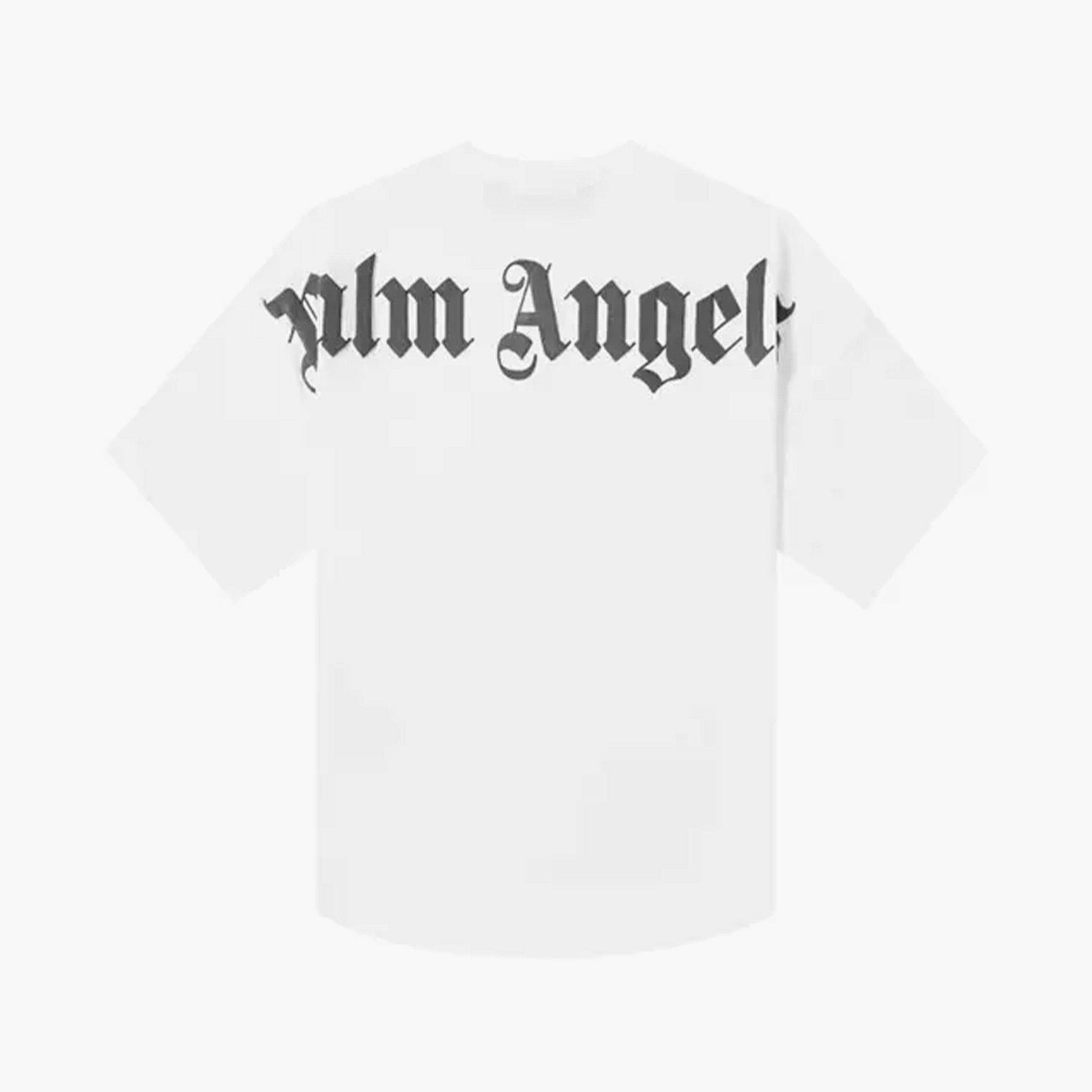Palm Angels T-shirt Logo Blanc