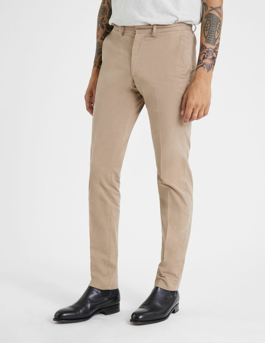 Chino Maxence en coton beige