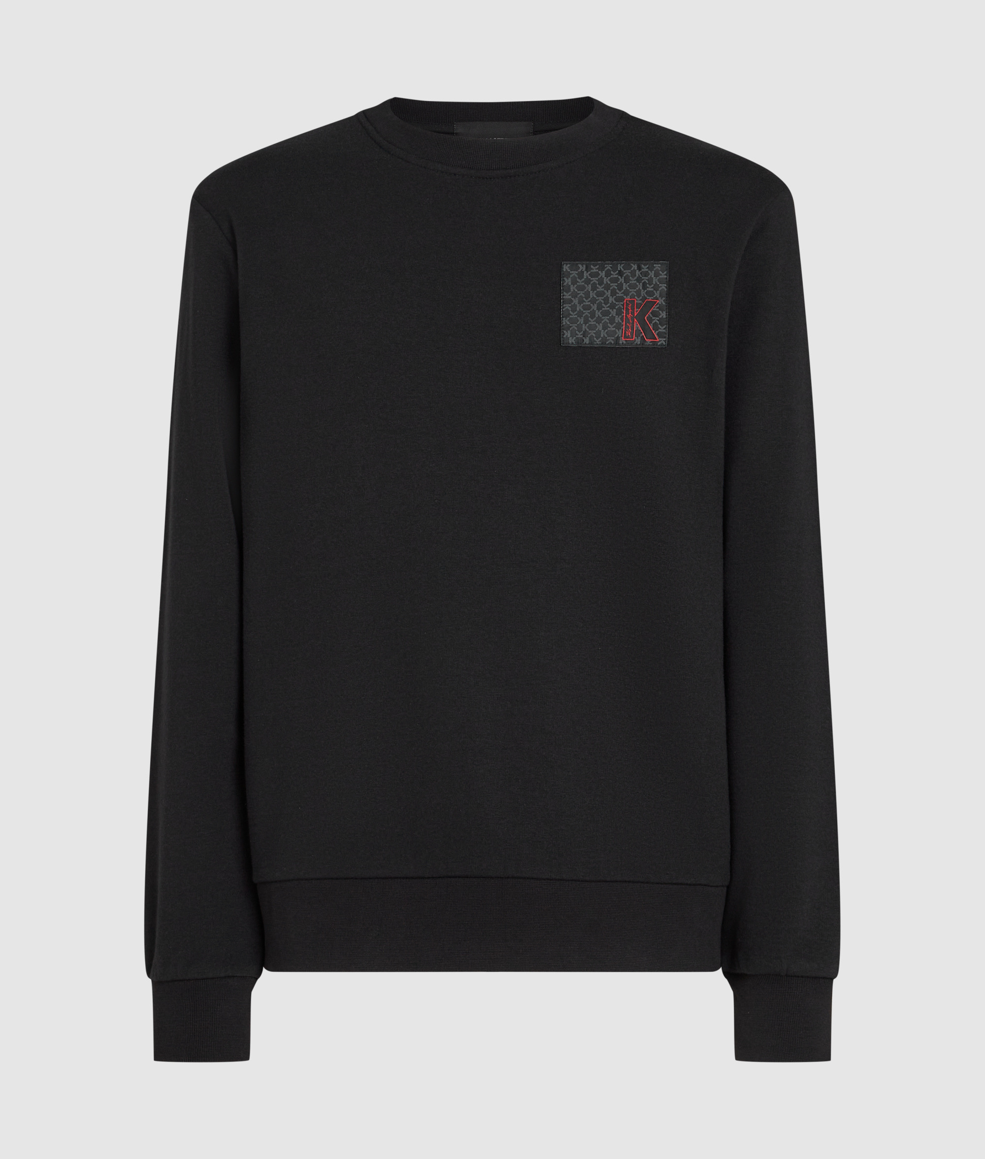 K LOGO WOVEN LABEL SWEATSHIRT