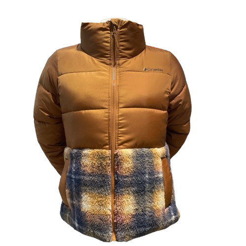 W SHADOW CLIFFS FS SHERPA HYBRID JACKET Marron