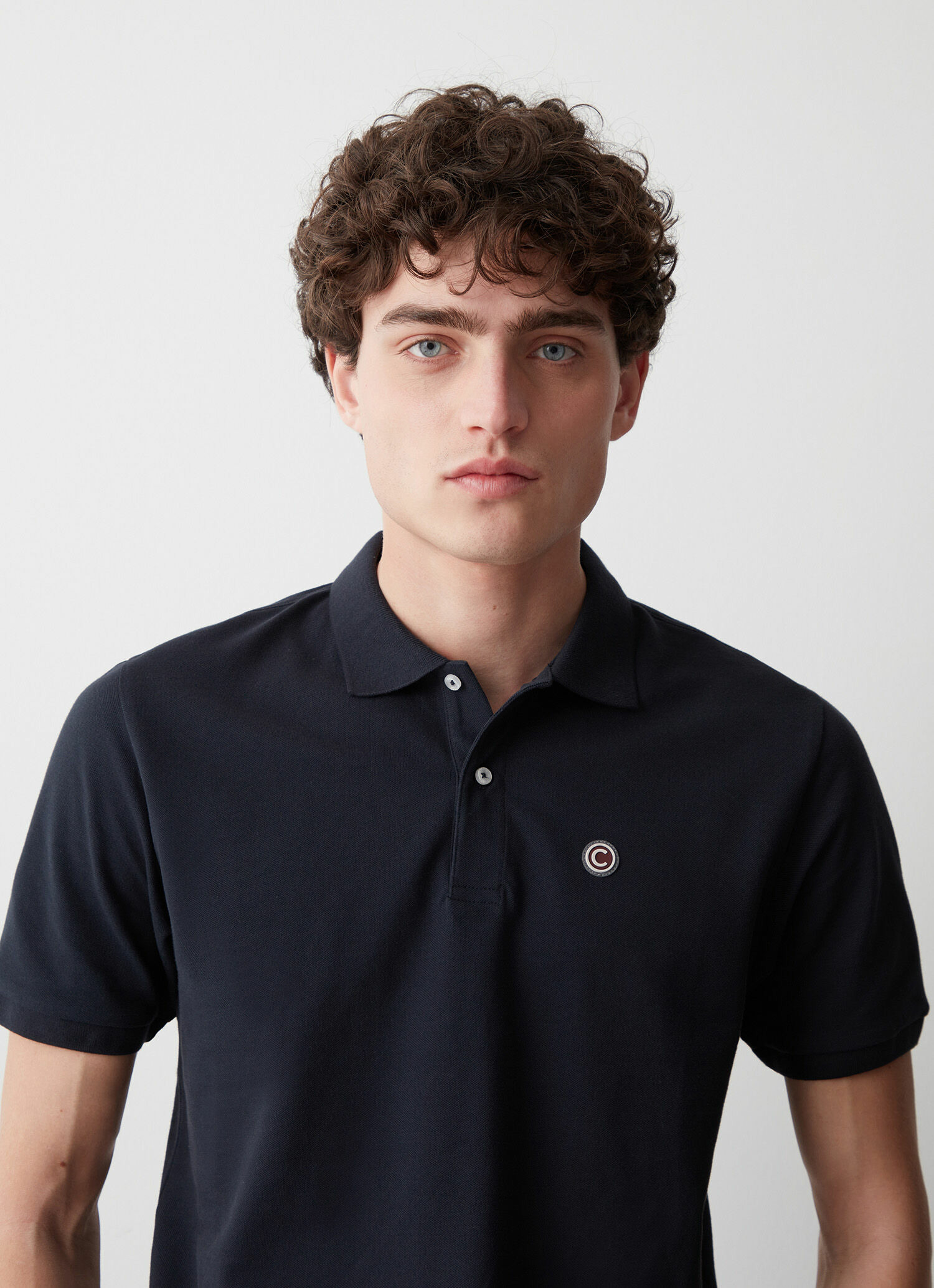 Polo en piqué bords-côtes