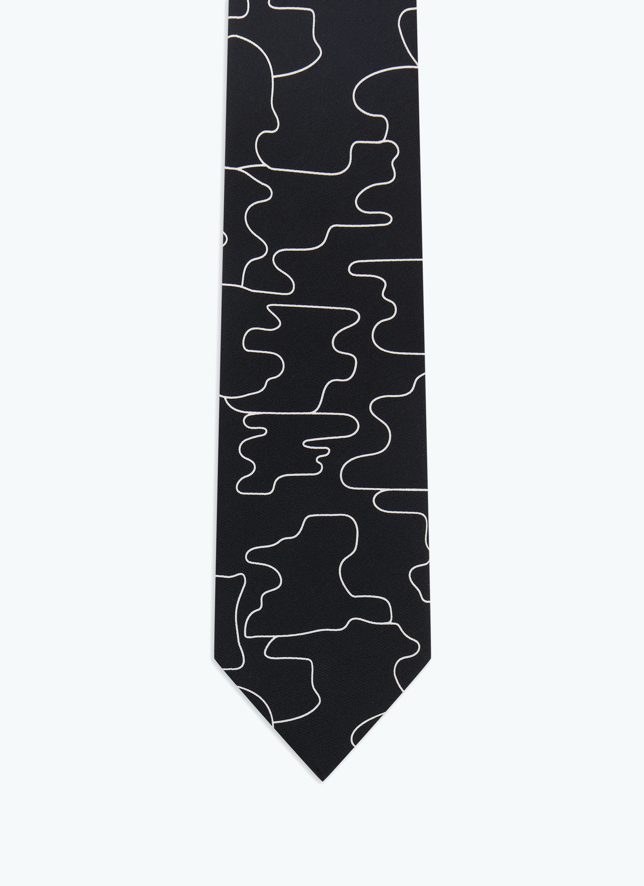 Cravate en satin de soie à motif