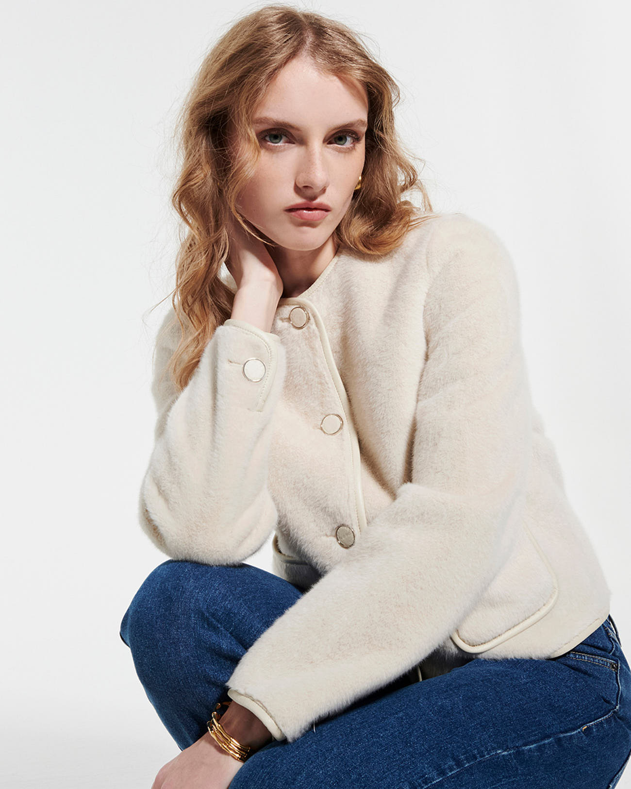 Veste Verveine Ecru en Polyester