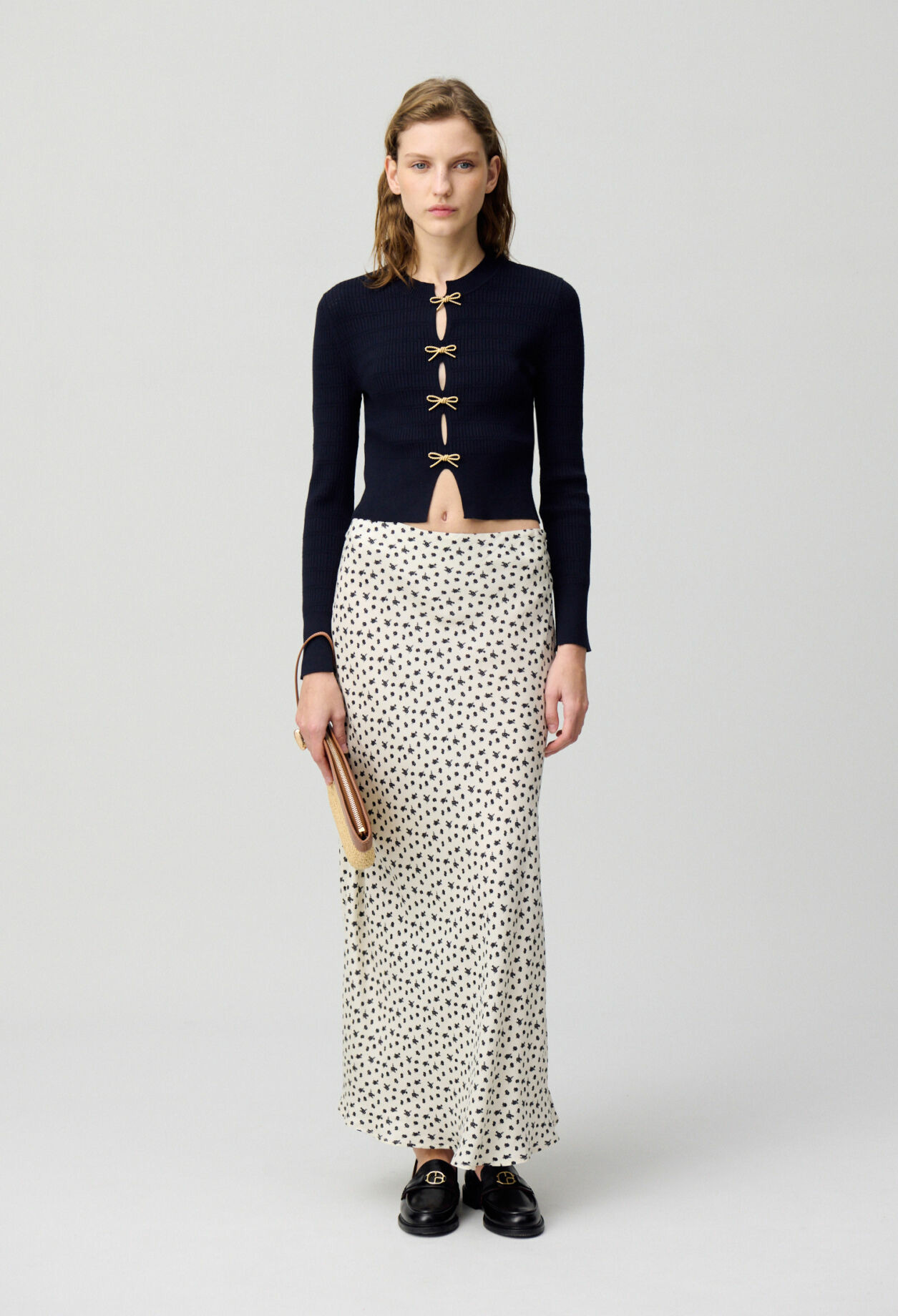 Jupe fluide imprimé fleurs