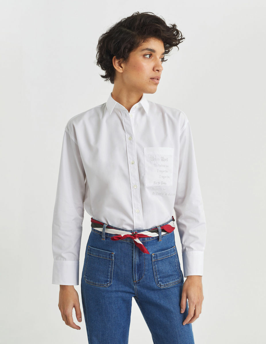 Chemise Charlotte blanche broderie Love Spell