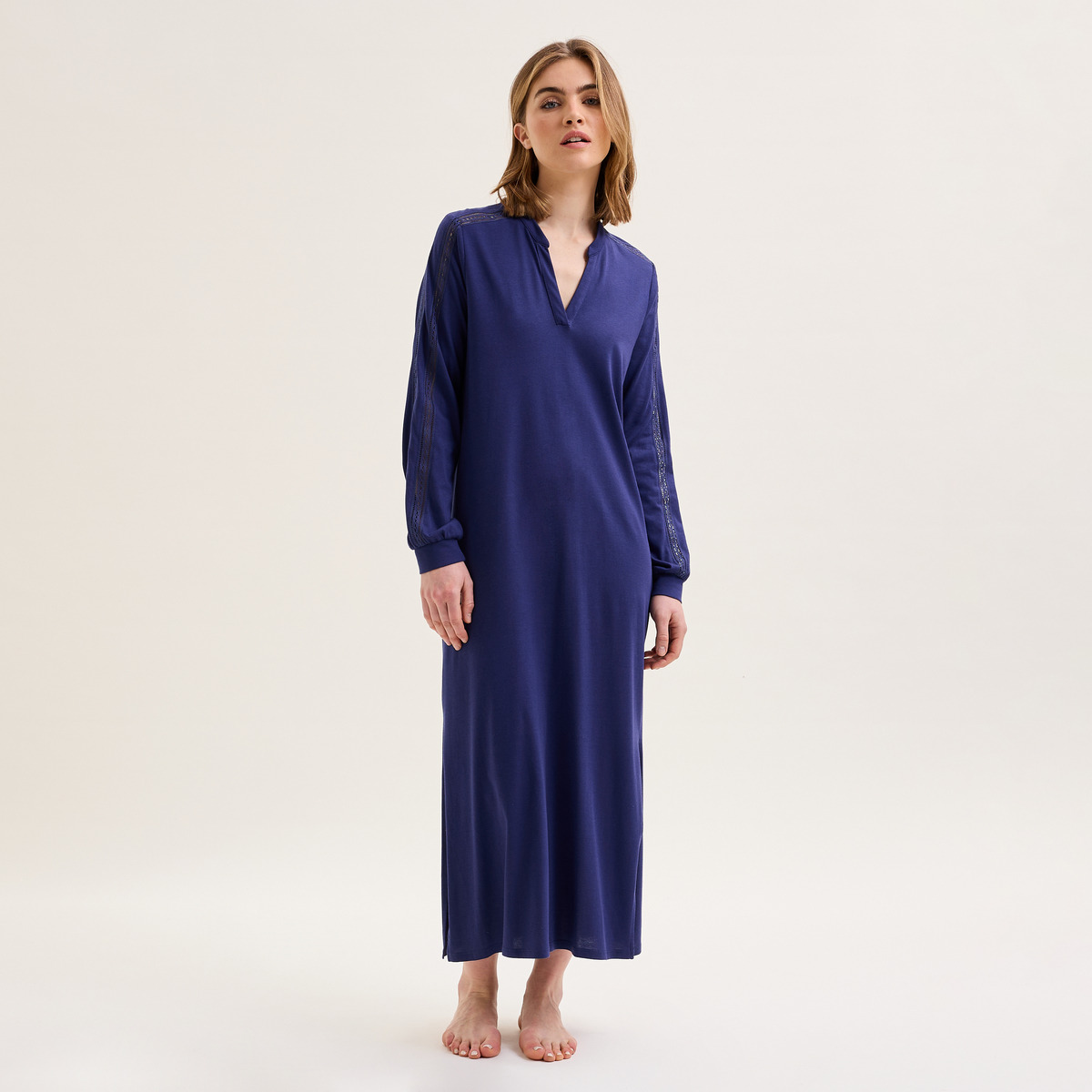 Laurence Tavernier - Chemise de nuit longue en jersey, Elise