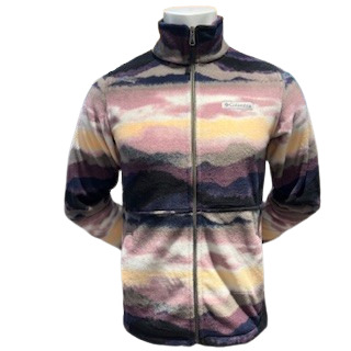 Granite Mountain Printed Fleece Jacket Violet
