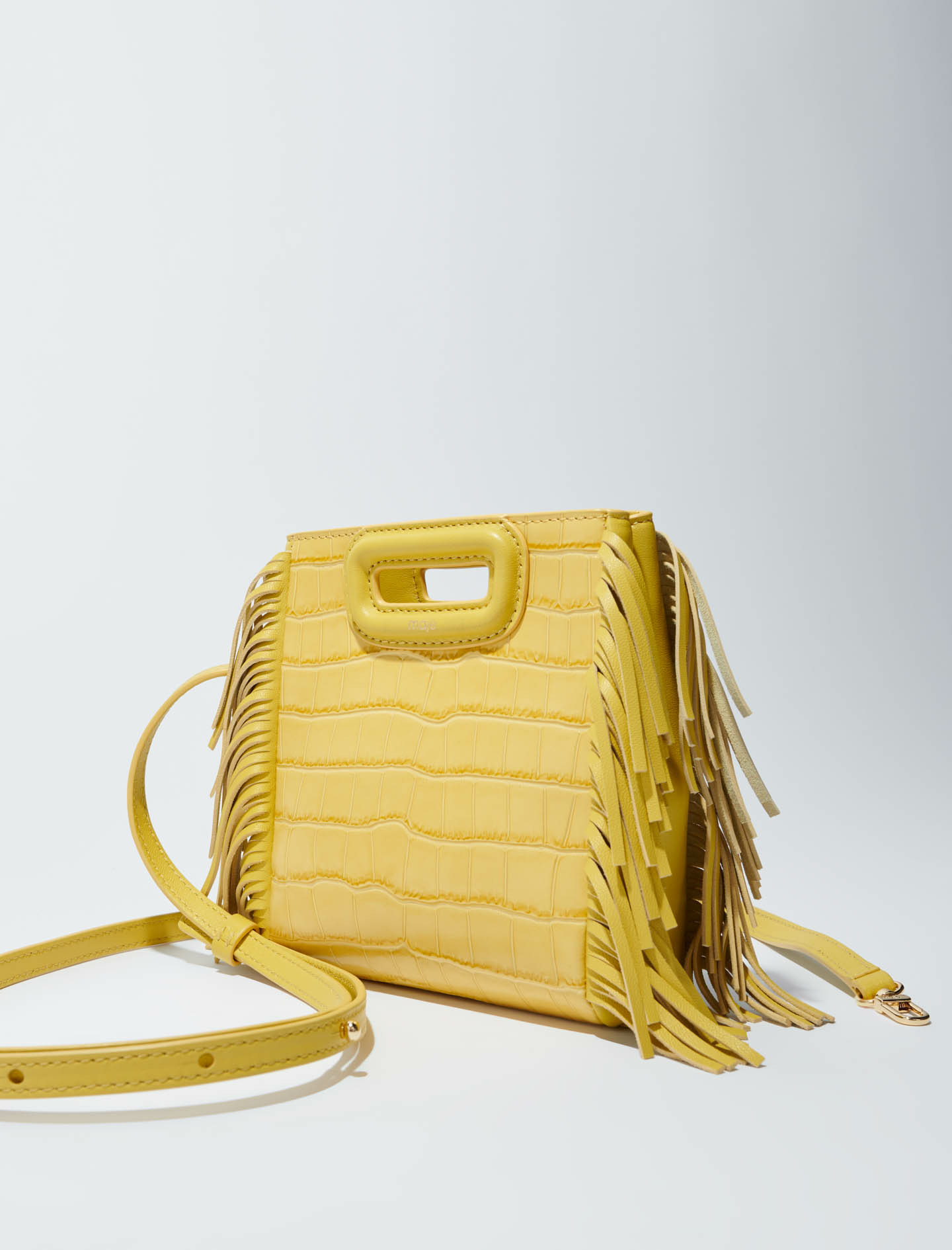 Sac M Mini en cuir effet croco
