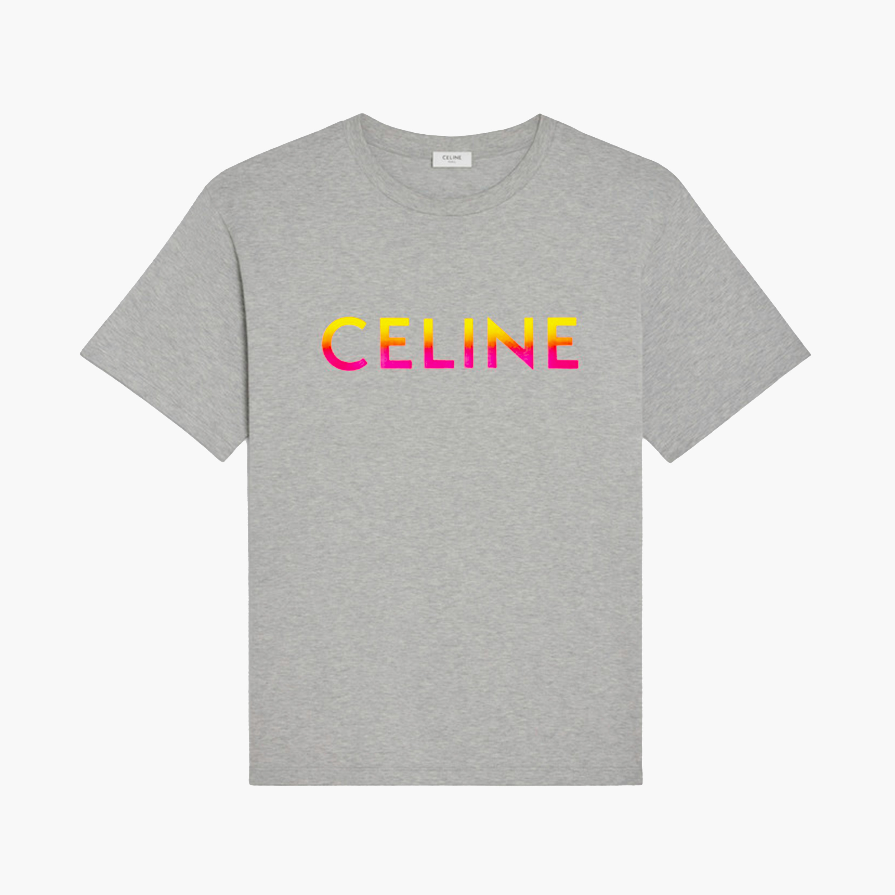 Celine T-Shirt - Logo Fade - Gris