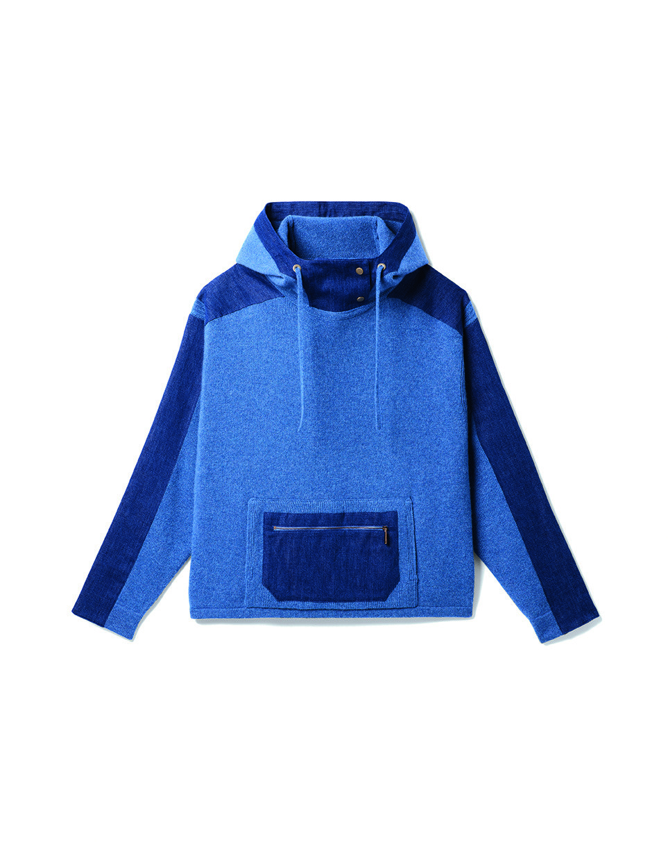 Hoodie à inserts denim - Femme - GEAI