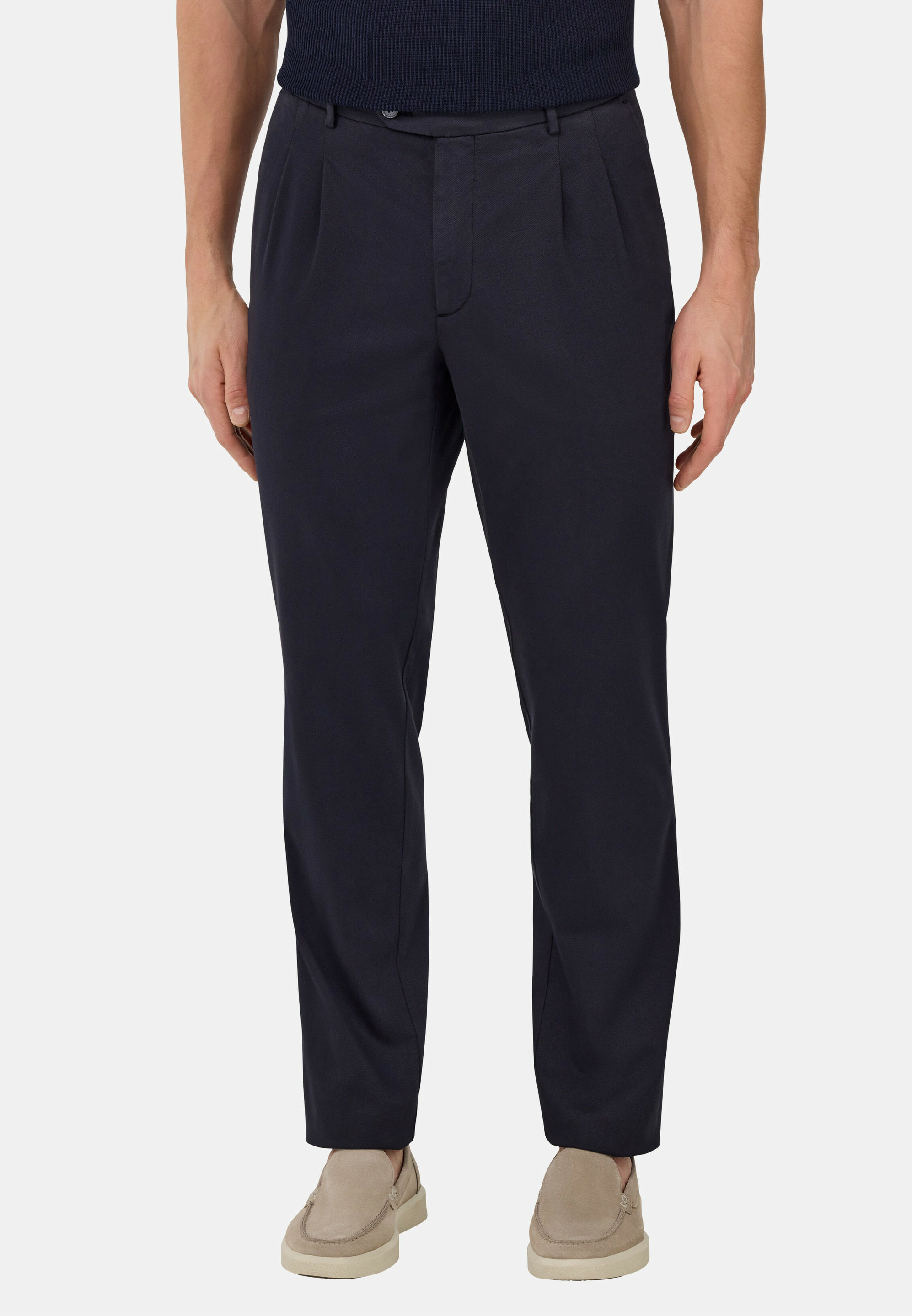 Pantalon En Coton Tencel Extensible