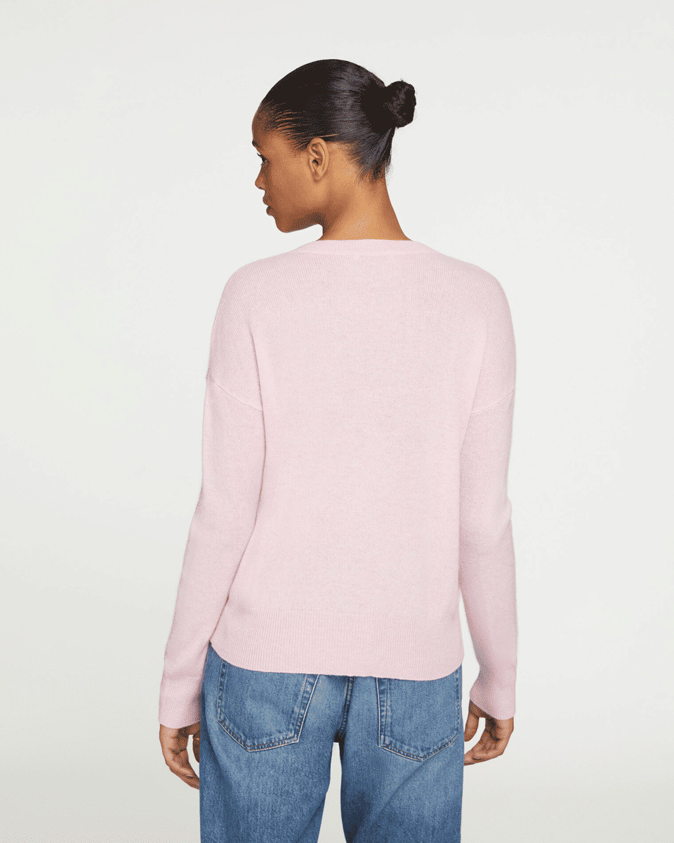 Pull Wendy Plain Pull cachemire col v boyfriend