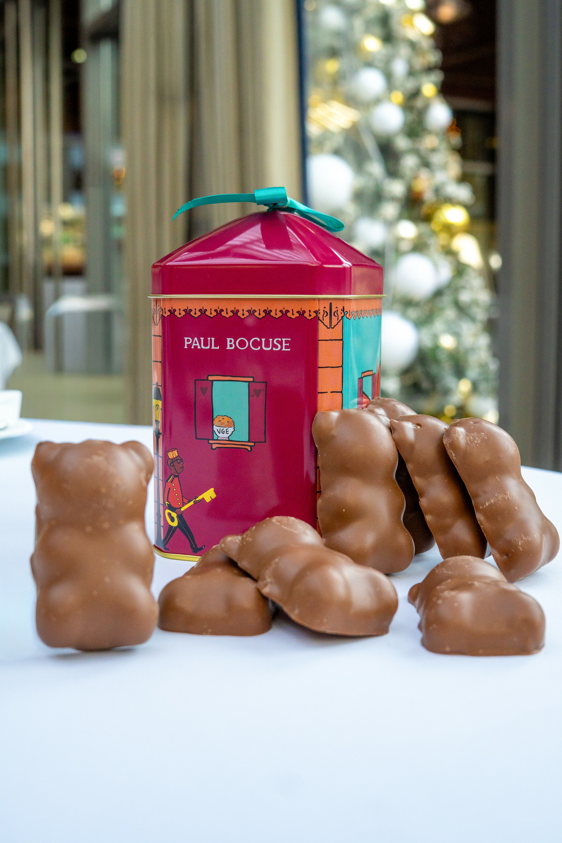 Ourson Guimauve Chocolat lait - Boite Métal