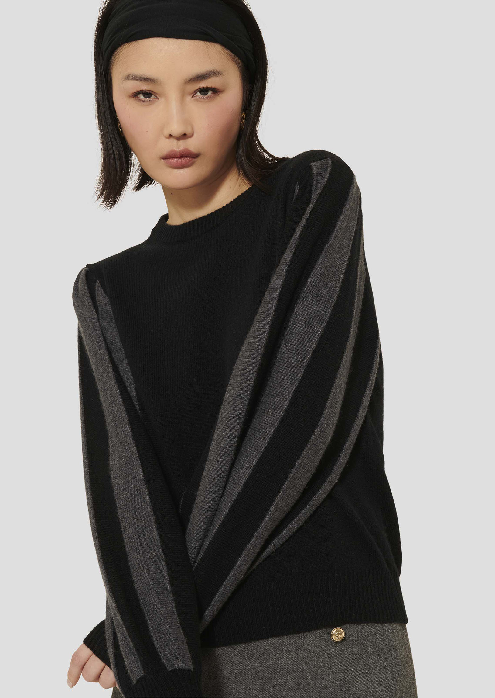 Pull Porthos-Noir en Laine Rws