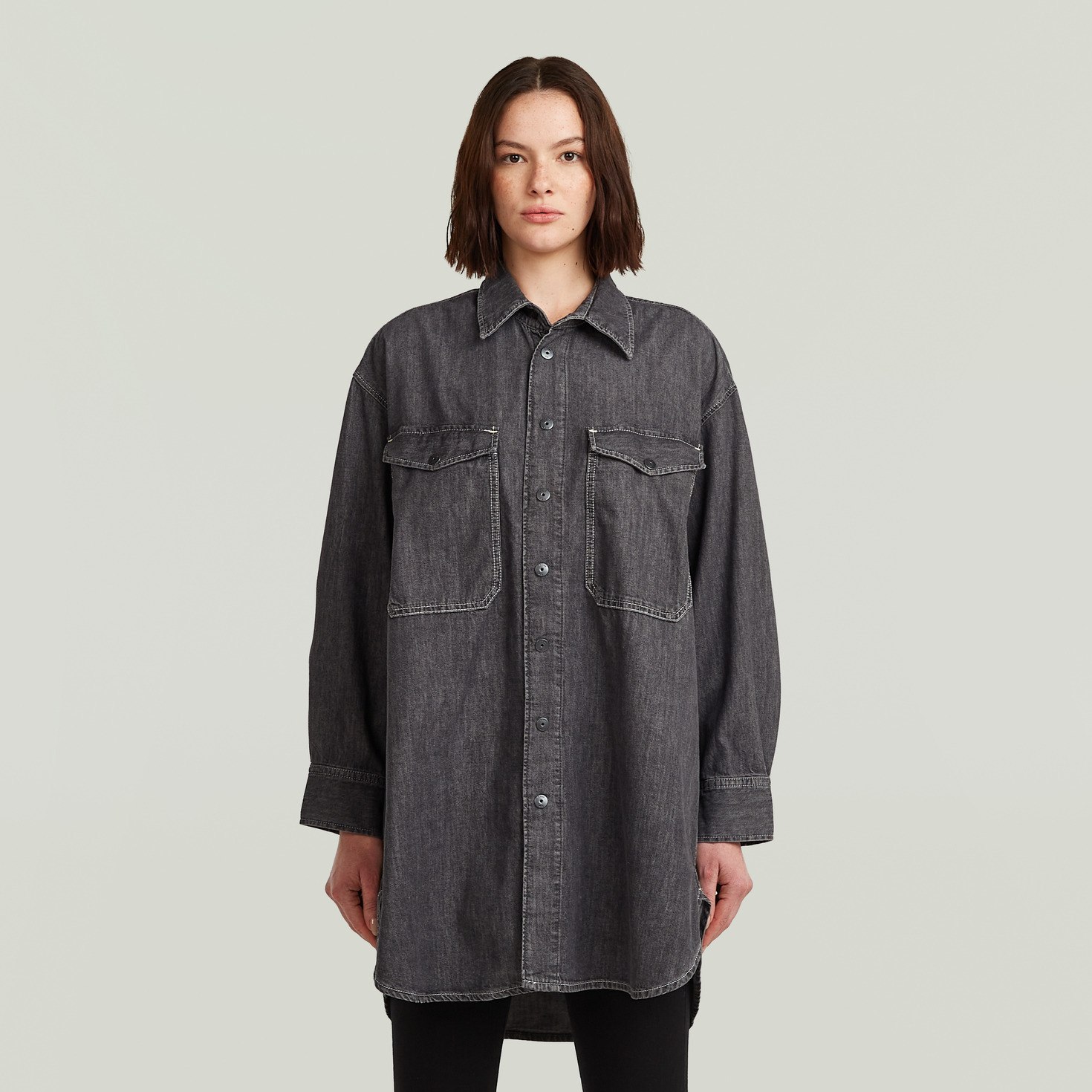Chemise Oversized Denim Evergreen