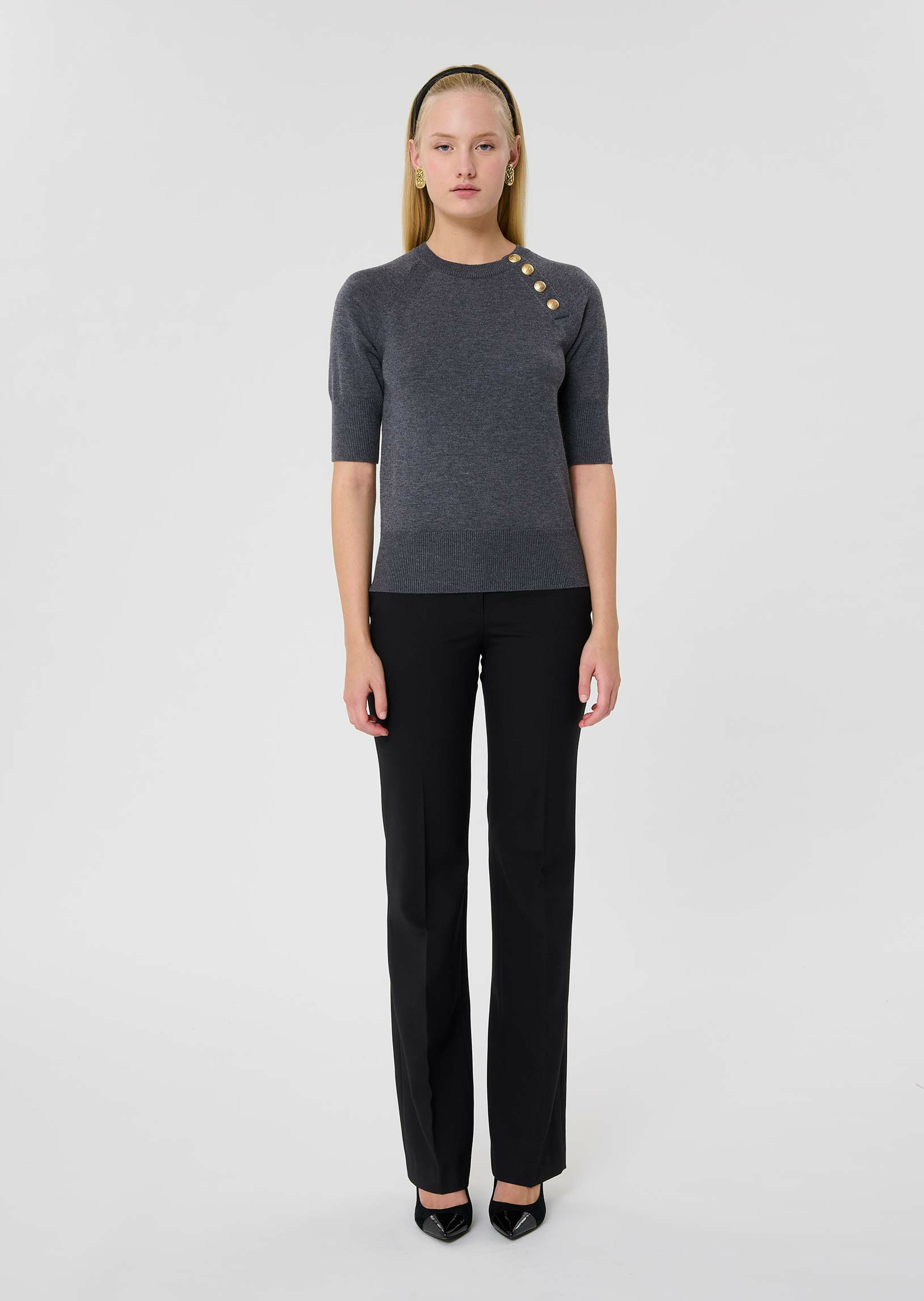 Pull Pastelle-Gris Chine en Polyester