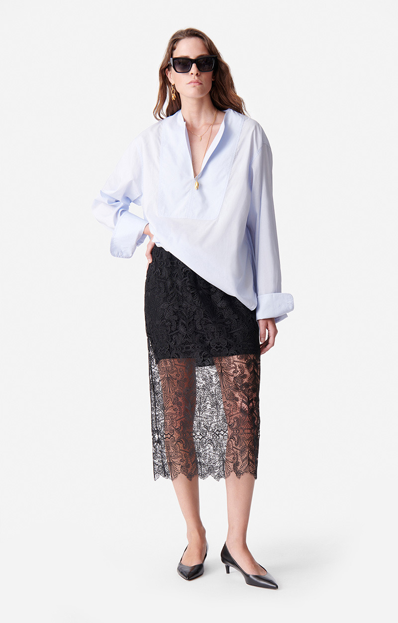 Jupe Douce En Polyester & Viscose