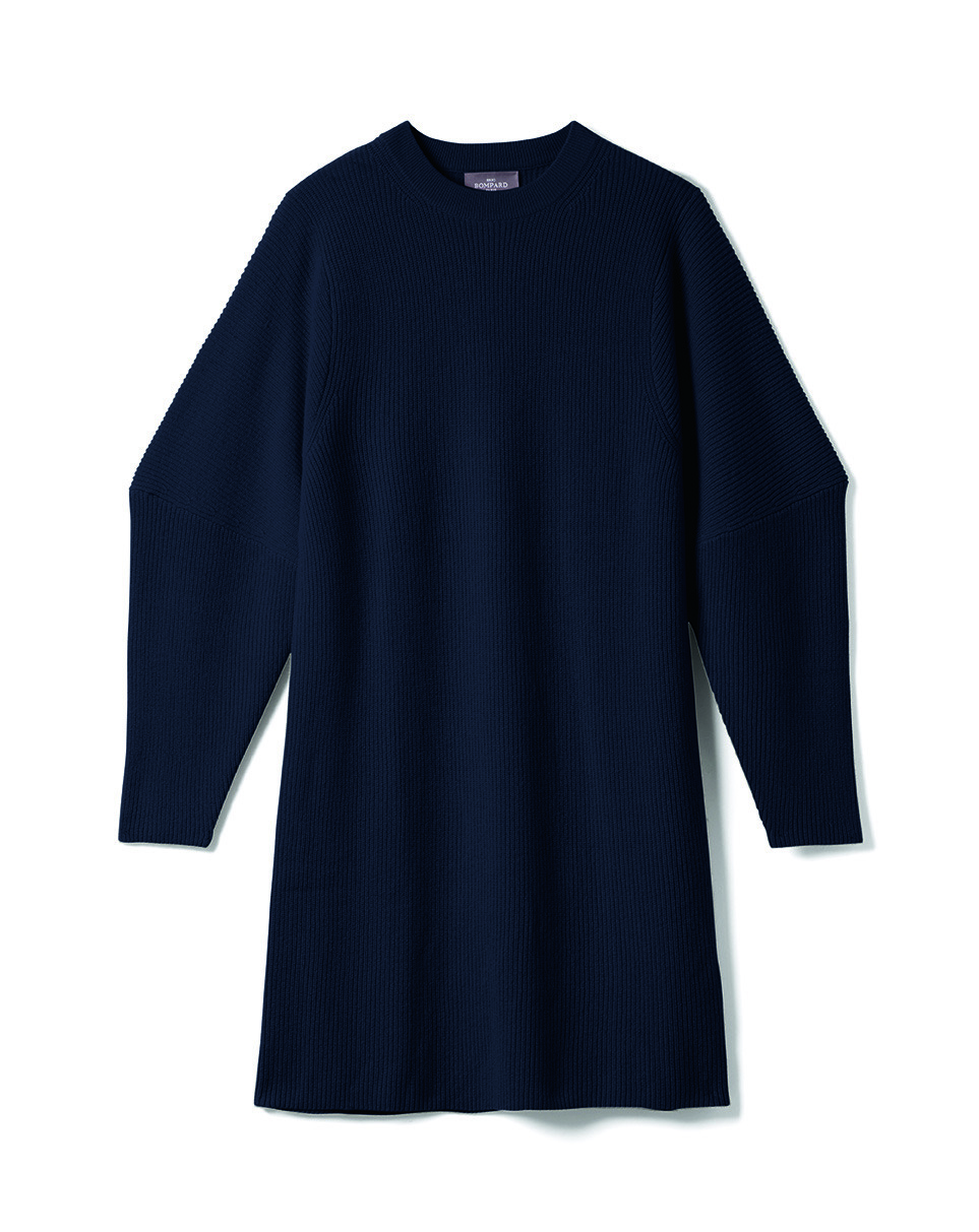 Robe à manches géométriques - Femme - BLEU NOCTURNE