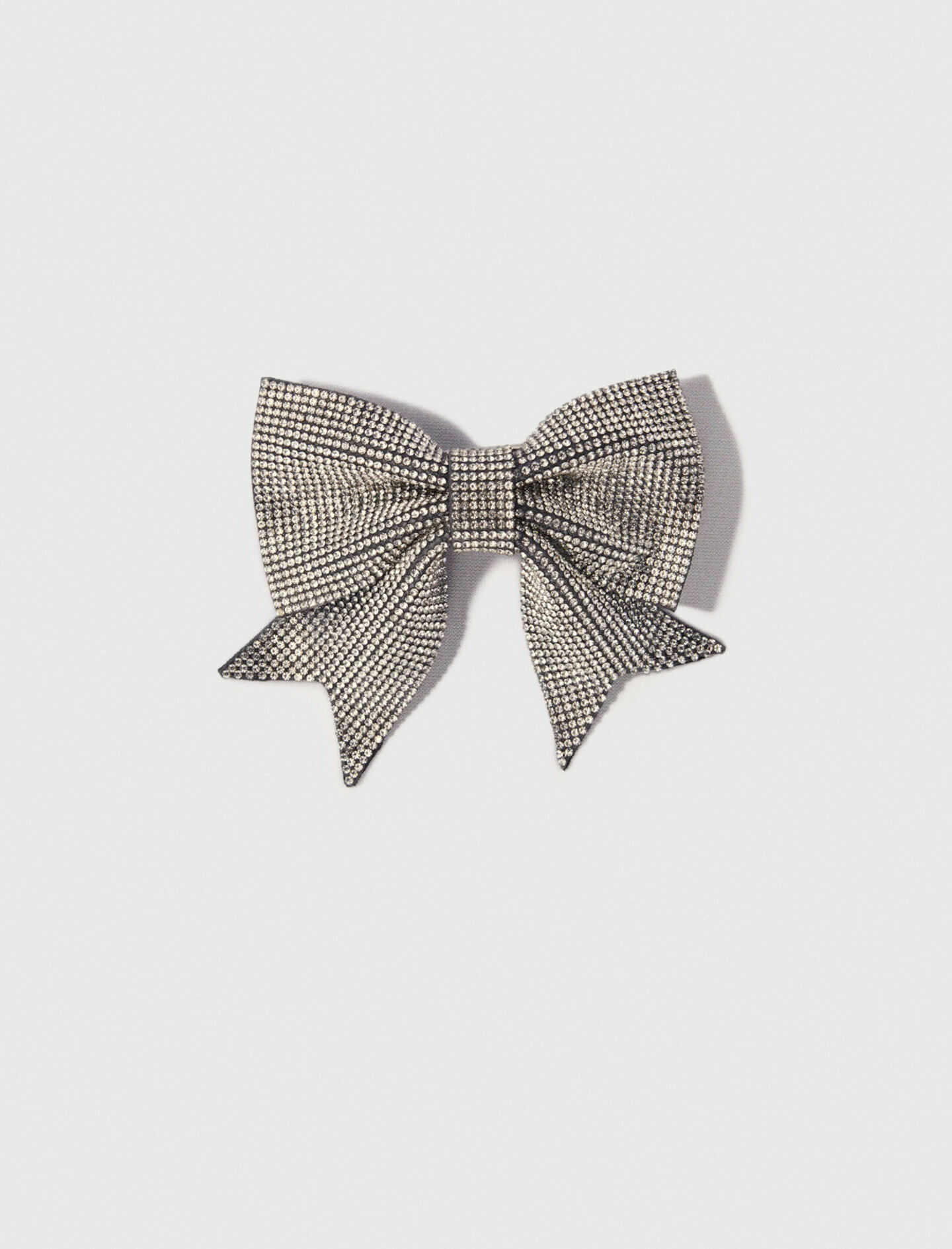 Barette nœud strassé