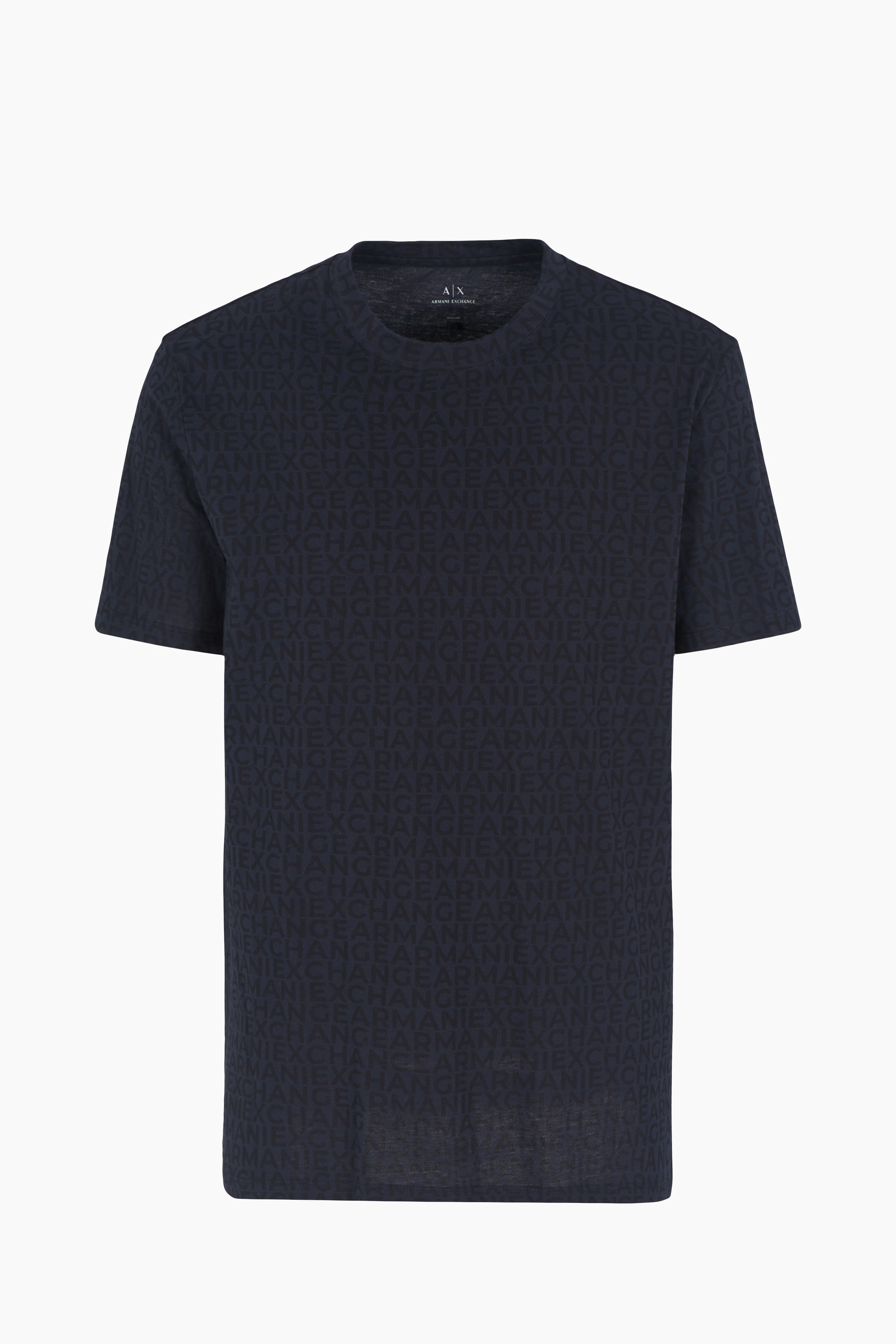 T-shirt - lettrage bleu marine petit