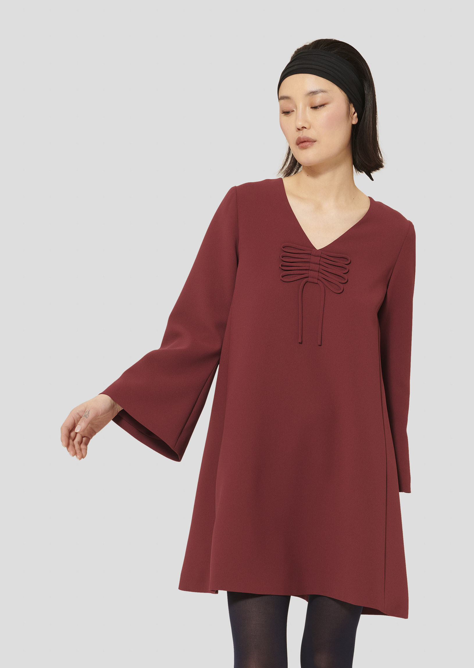 Robe Rolie-Bordeaux en Polyester