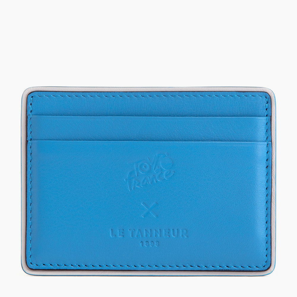 Porte cartes en cuir lisse